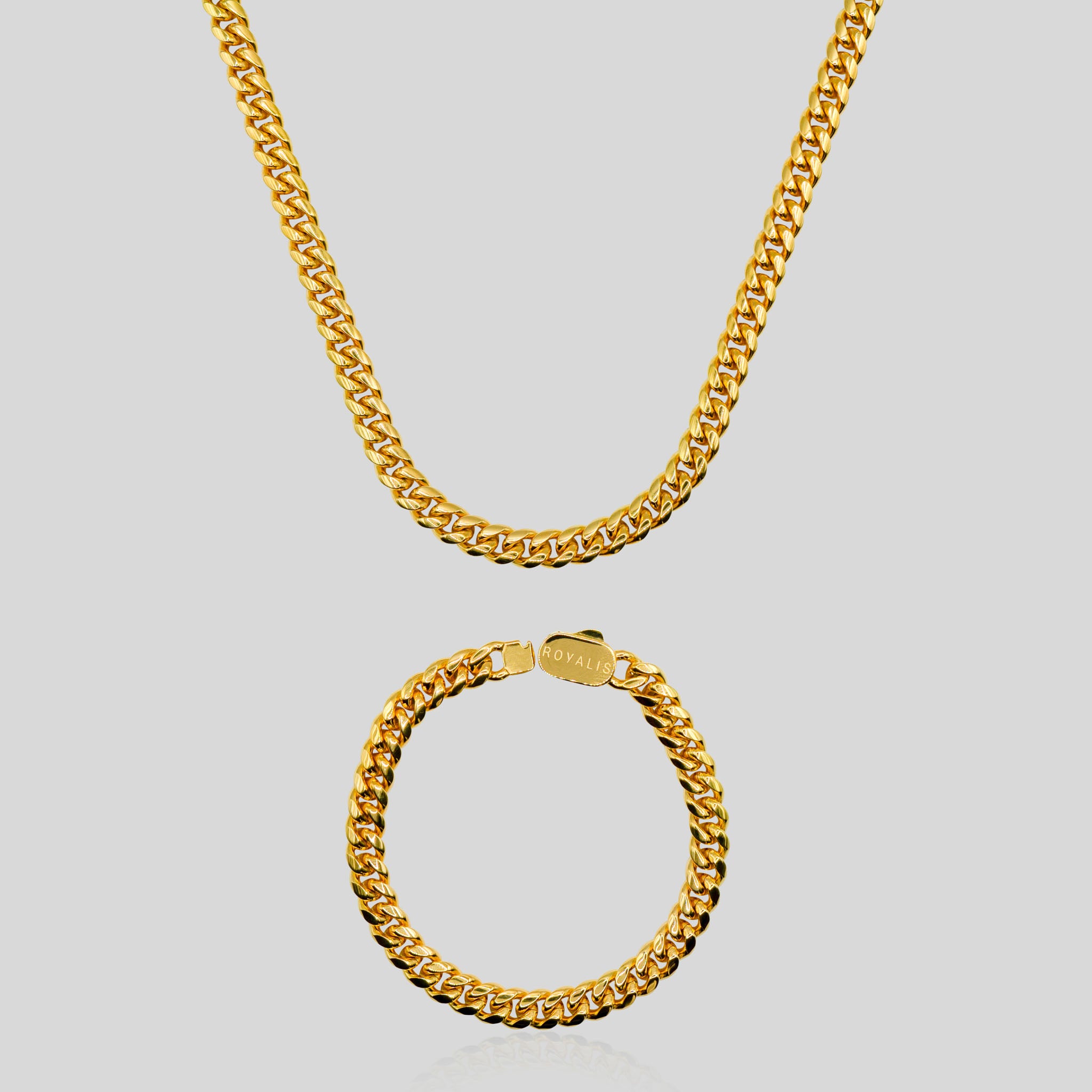Cuban Chain (Gold) 8mm Set