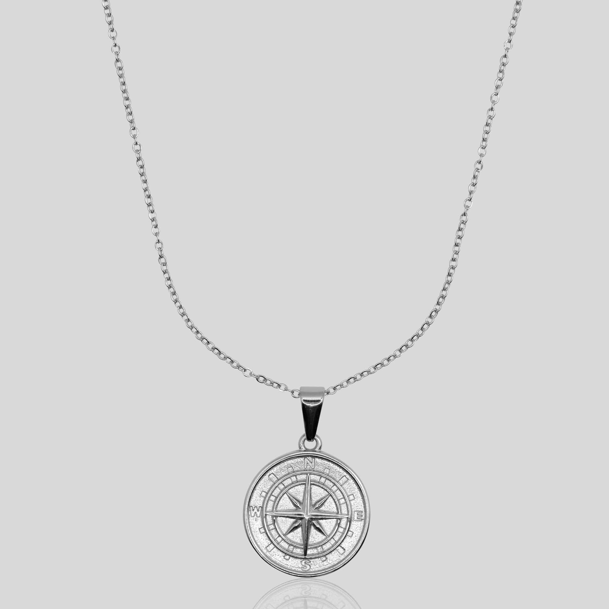 Compass Pendant (White Gold) - ROYALIS MELBOURNE