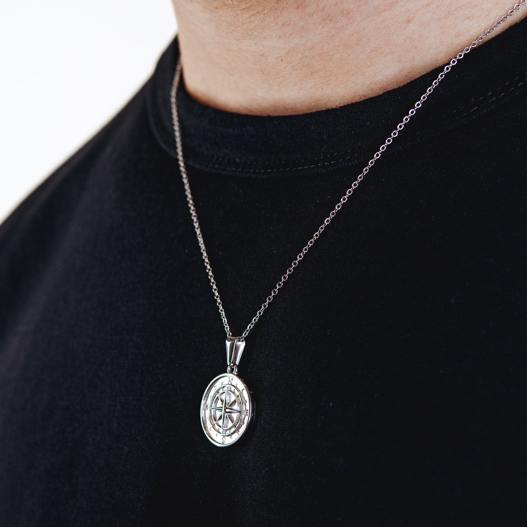 Compass Pendant (White Gold) - ROYALIS MELBOURNE