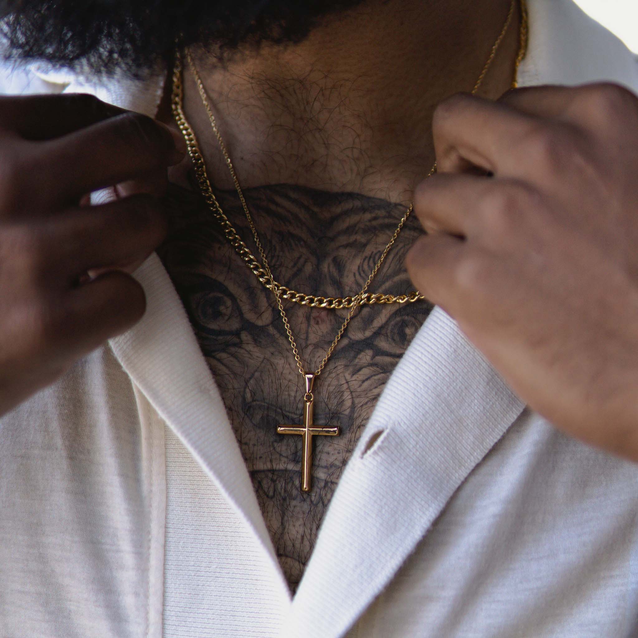 Cross Pendant (Gold) - ROYALIS MELBOURNE