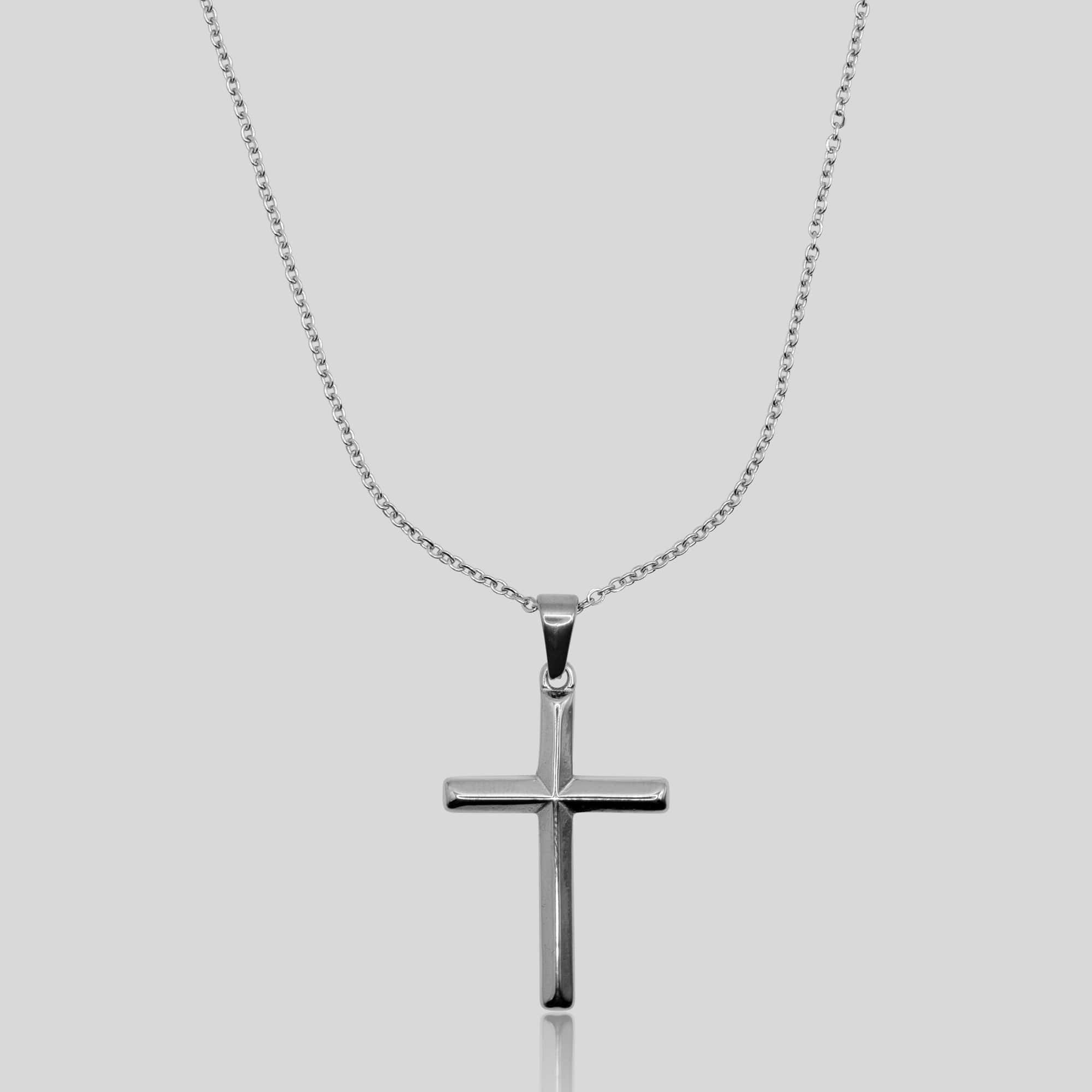 Cross Pendant (White Gold) - ROYALIS MELBOURNE