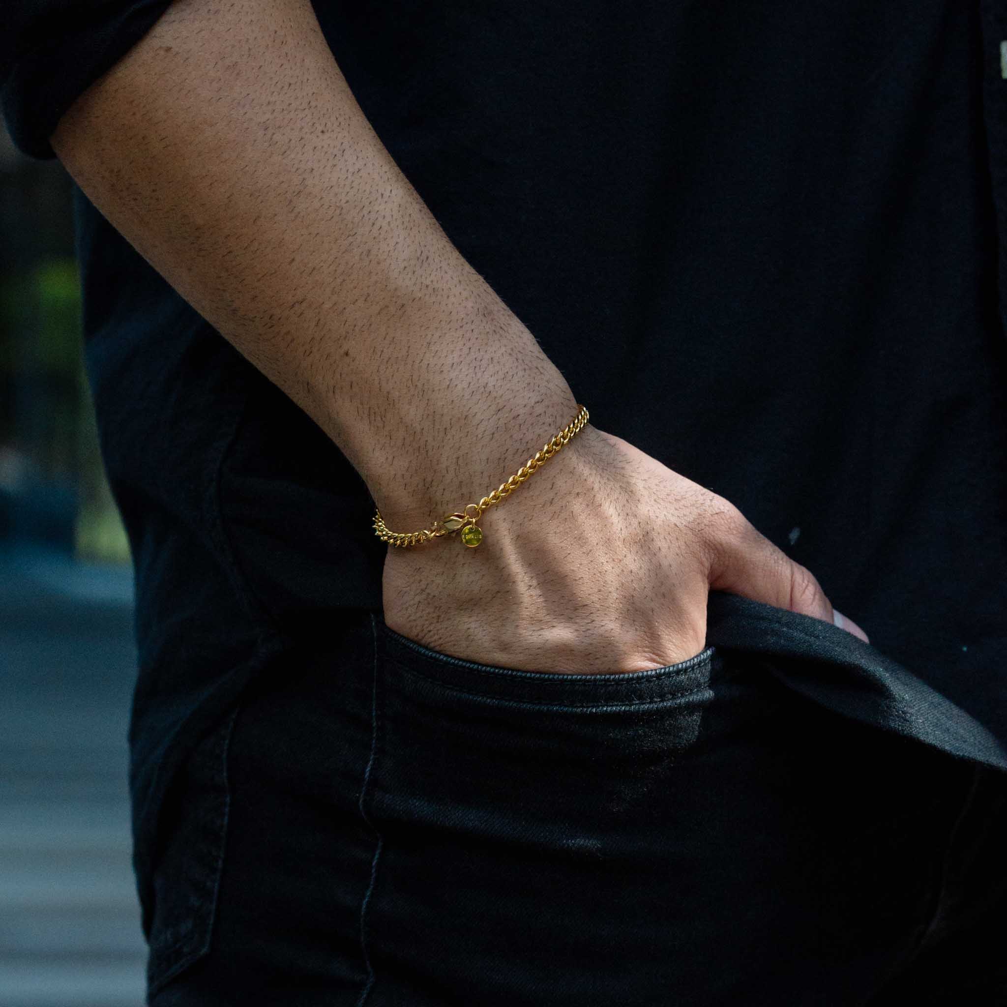 Cuban Bracelet (Gold) 4mm - ROYALIS MELBOURNE