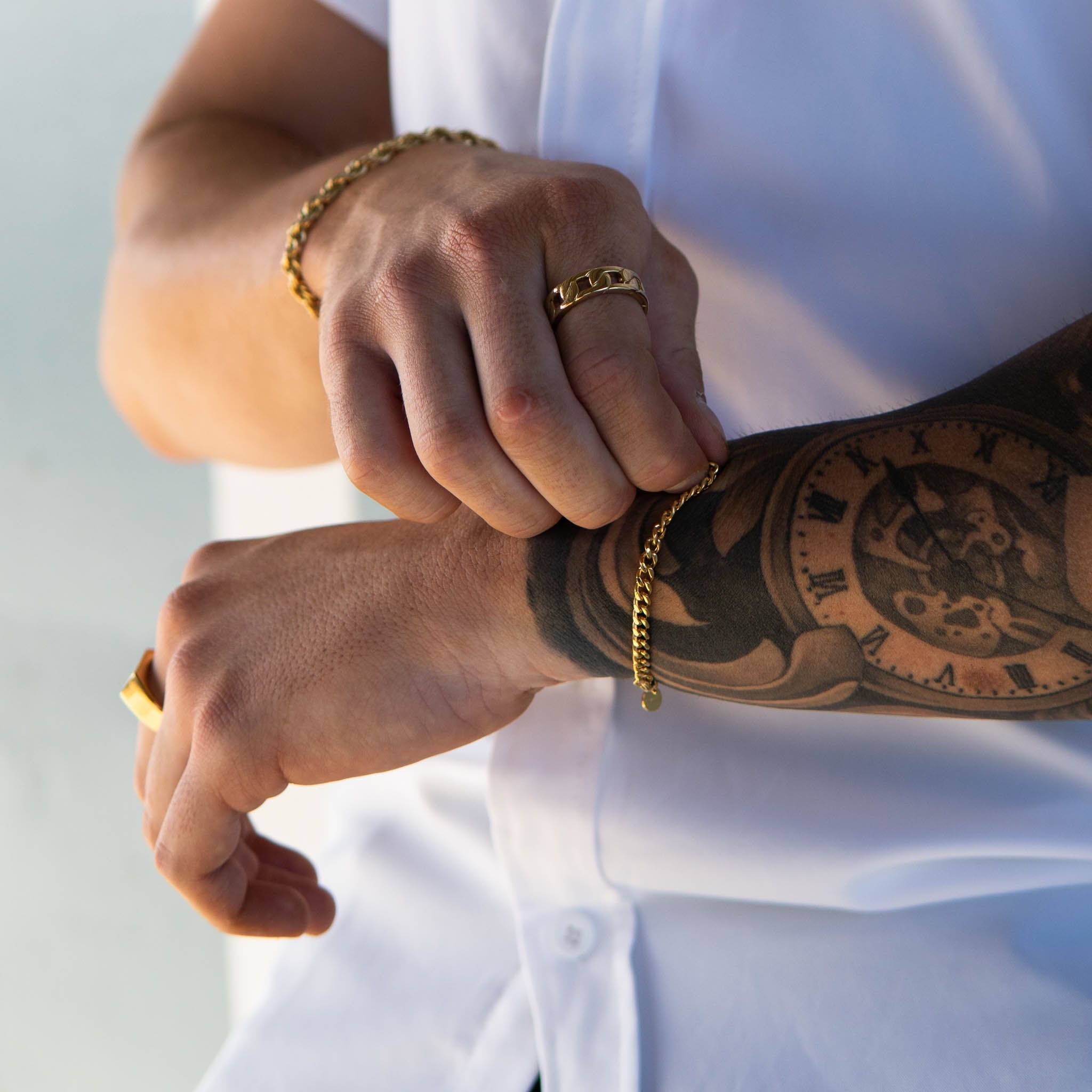 Cuban Bracelet (Gold) 4mm - ROYALIS MELBOURNE