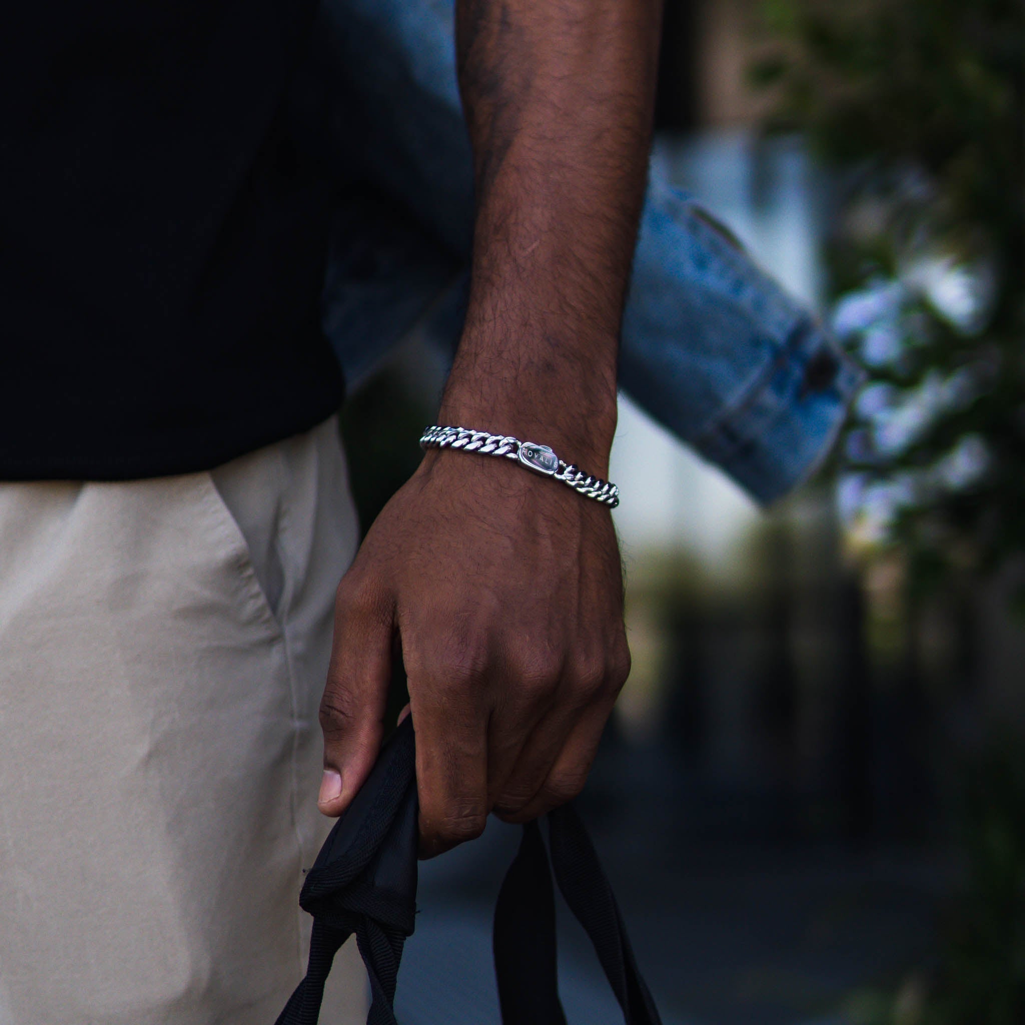 Cuban Bracelet (White Gold) 8mm - ROYALIS MELBOURNE