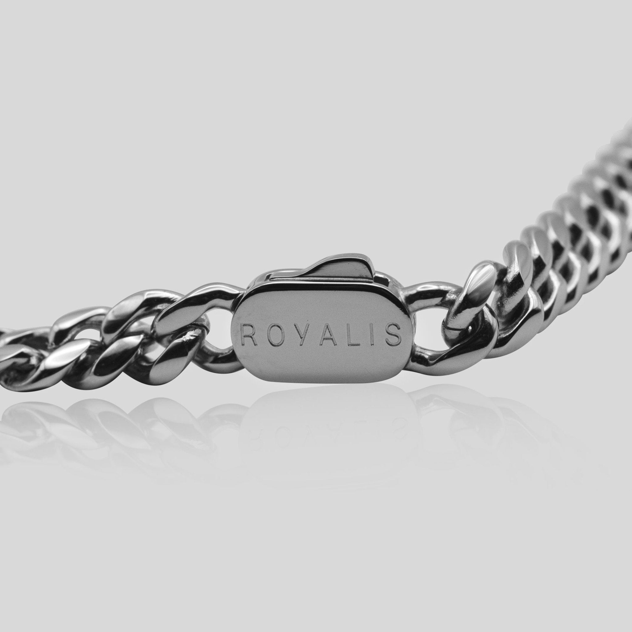 Cuban Chain (White Gold) 8mm - ROYALIS MELBOURNE