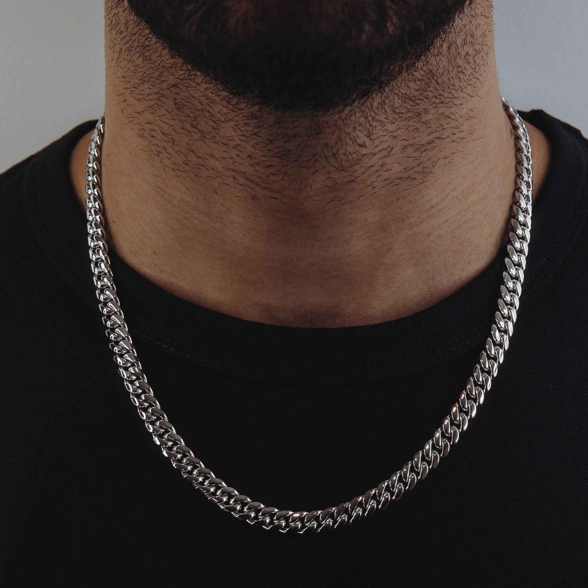 Cuban Chain (White Gold) 8mm - ROYALIS MELBOURNE