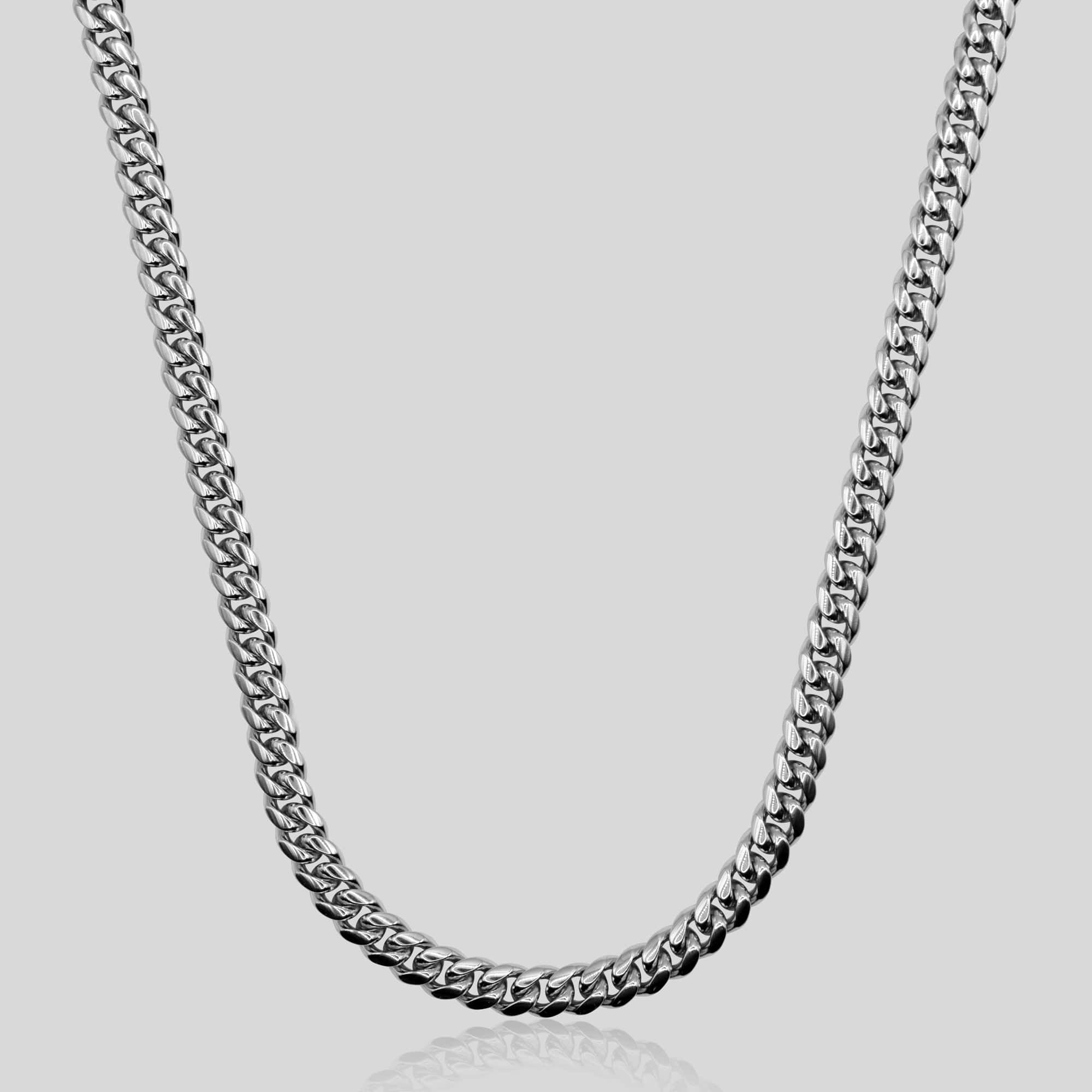 Cuban Chain (White Gold) 8mm - ROYALIS MELBOURNE