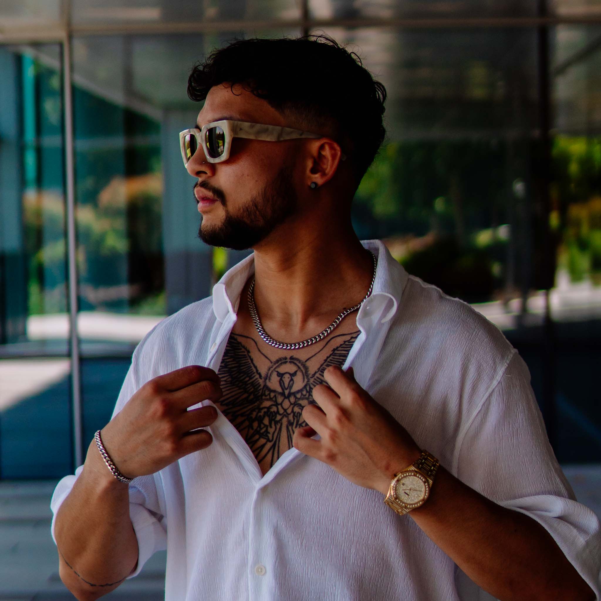 Cuban Chain (White Gold) 8mm - ROYALIS MELBOURNE