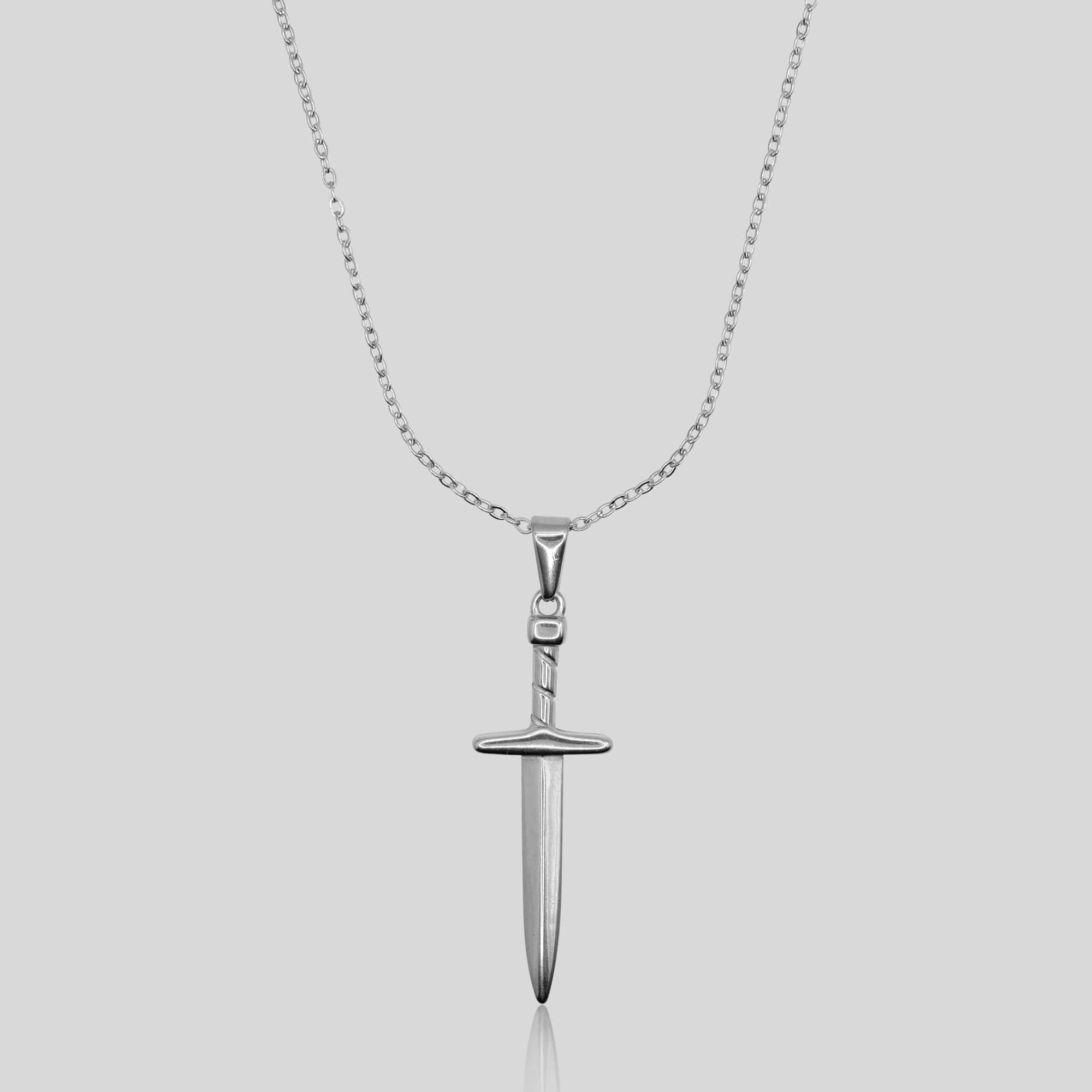 Dagger Pendant (White Gold) - ROYALIS MELBOURNE