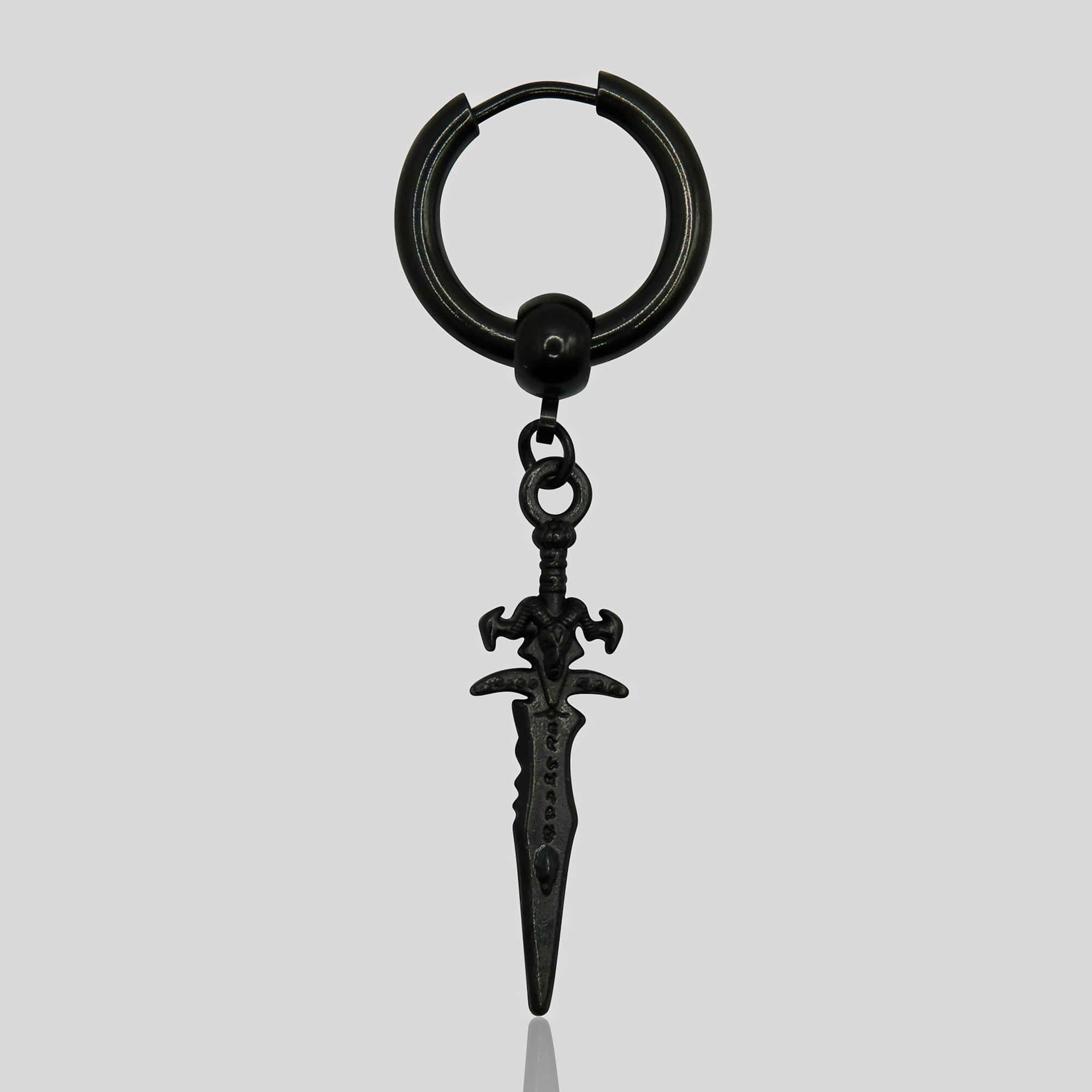 Excalibur Earring (Black) - ROYALIS MELBOURNE