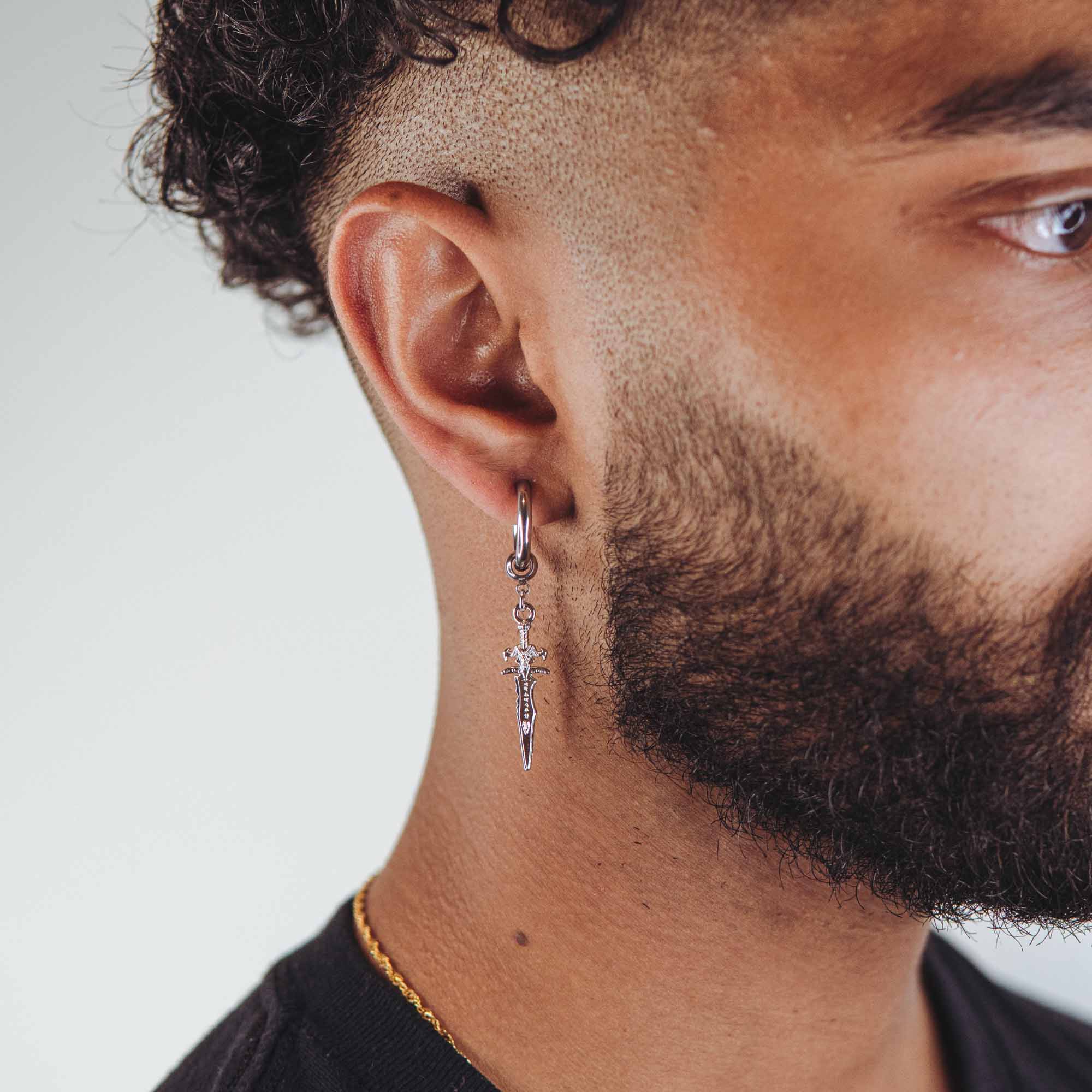 Excalibur Earring (Silver) - ROYALIS MELBOURNE