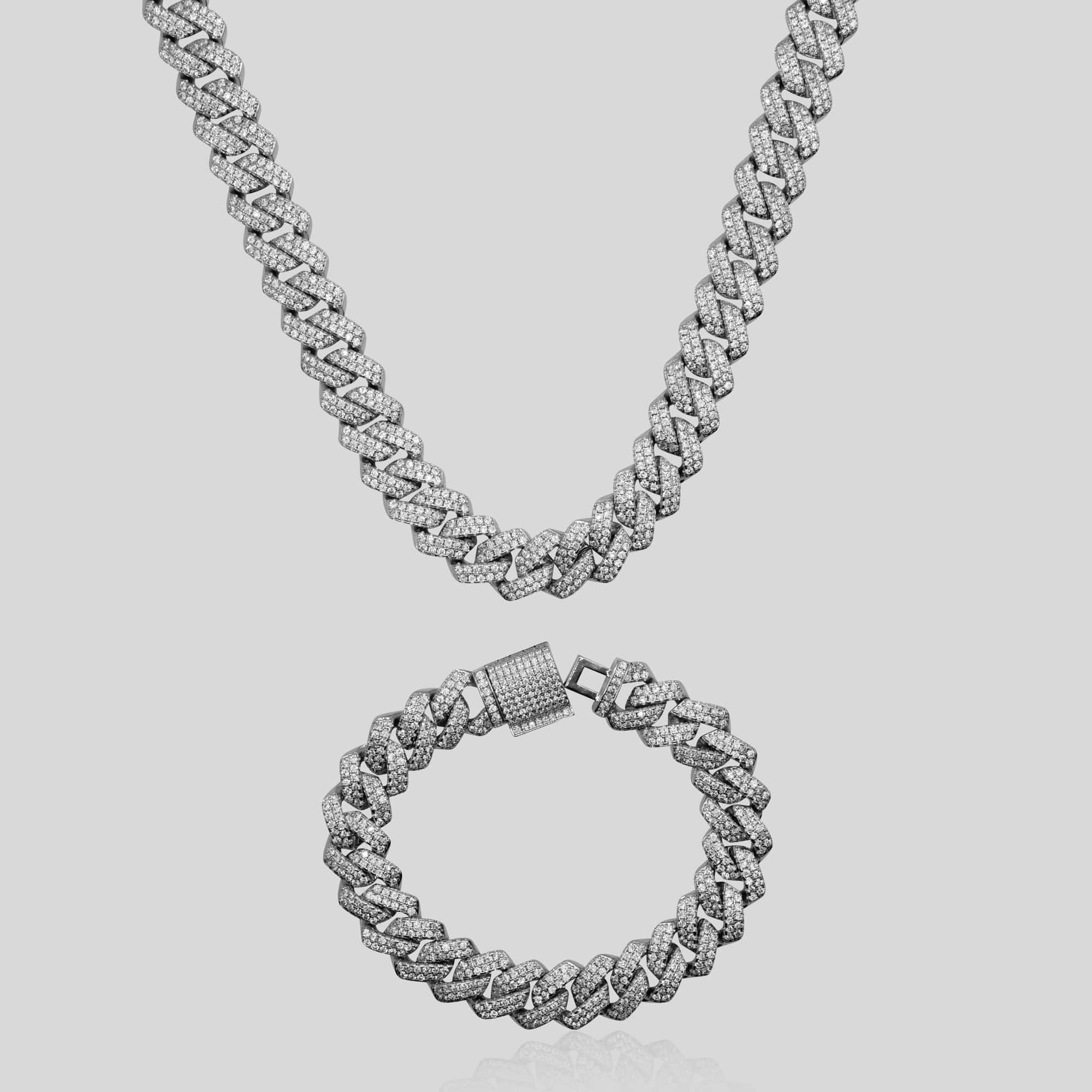 Prong Link Set (white gold) - ROYALIS MELBOURNE