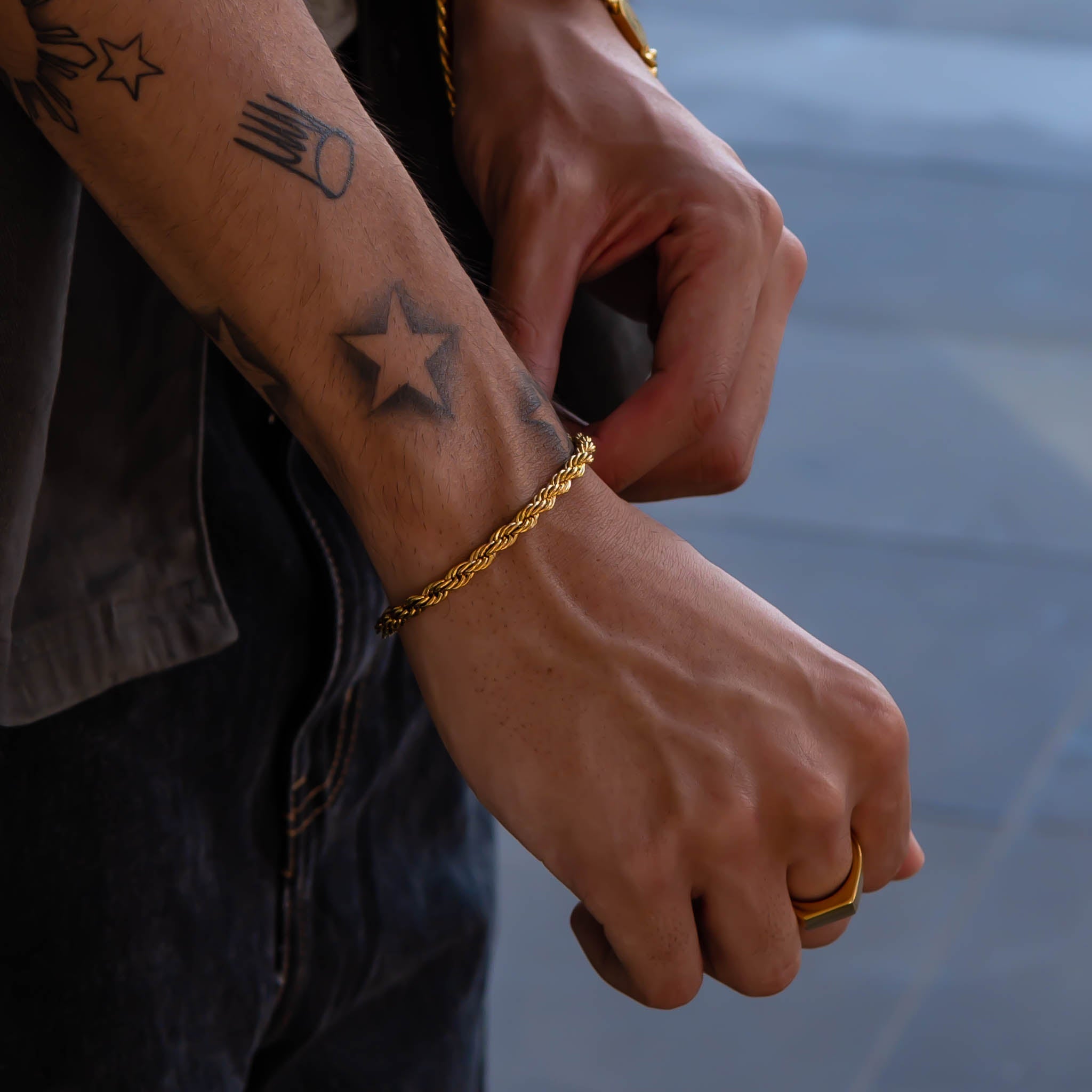 Rope Bracelet (Gold) 5mm - ROYALIS MELBOURNE