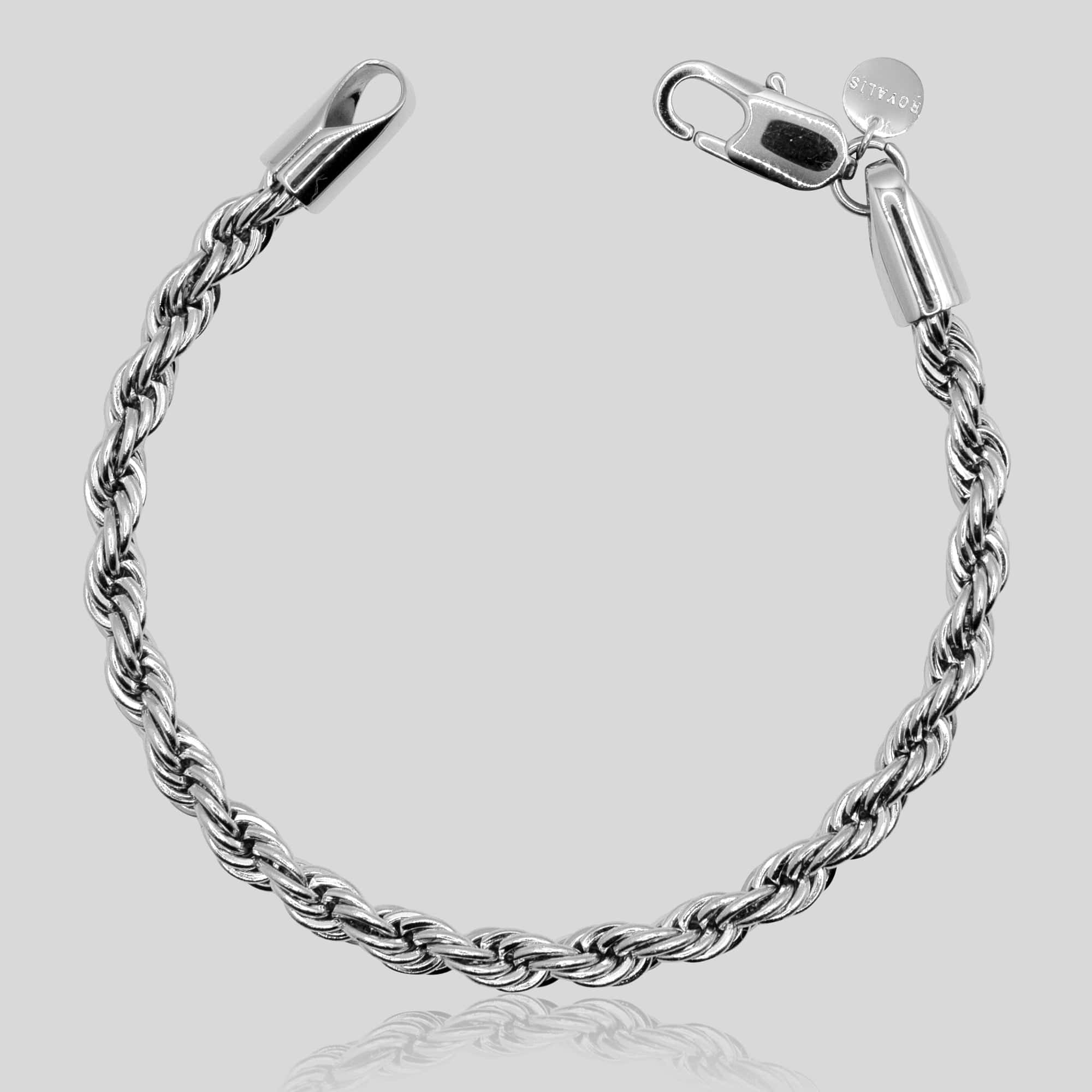 Rope Bracelet (White Gold) 5mm - ROYALIS MELBOURNE