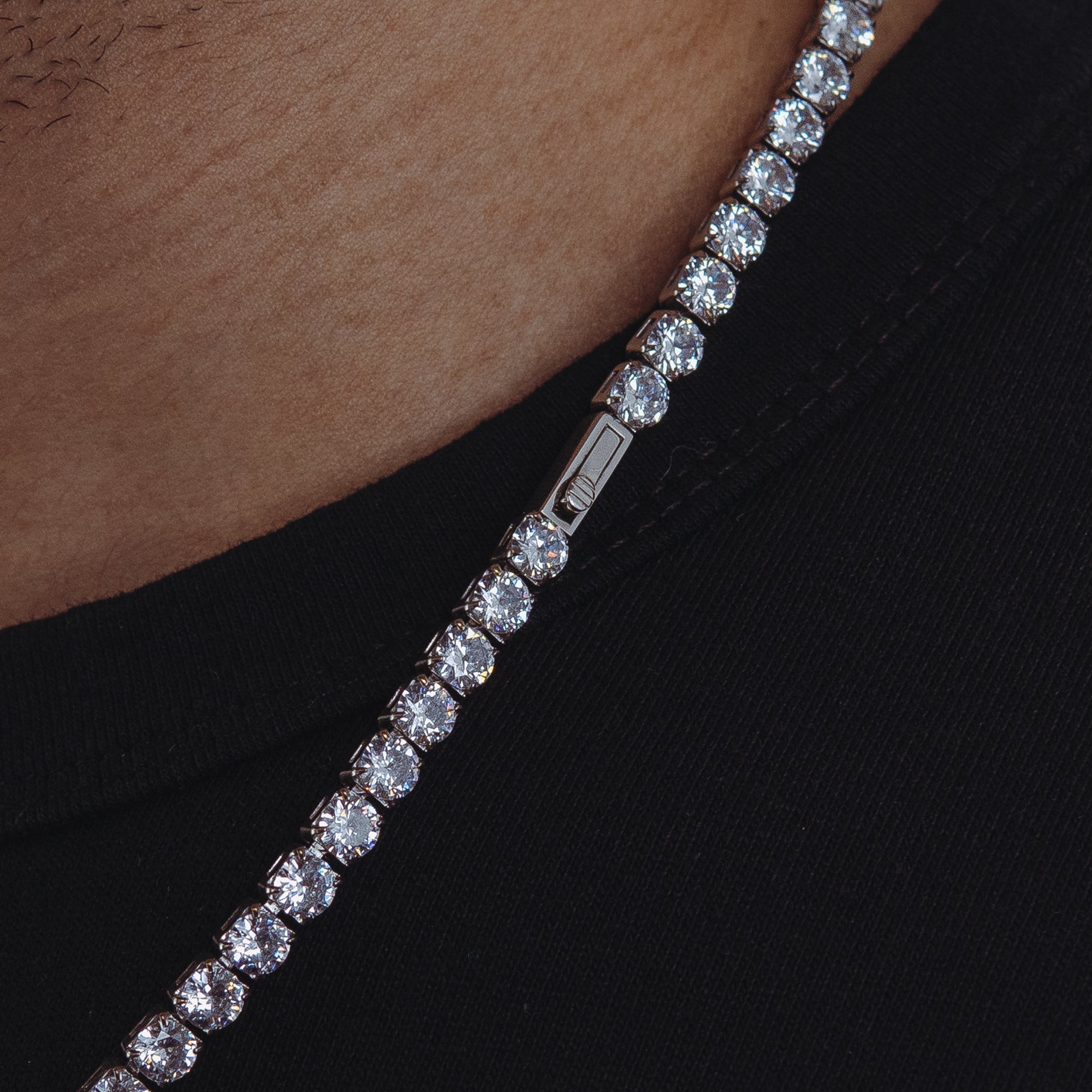 Tennis chain (White Gold) 5mm - ROYALIS MELBOURNE