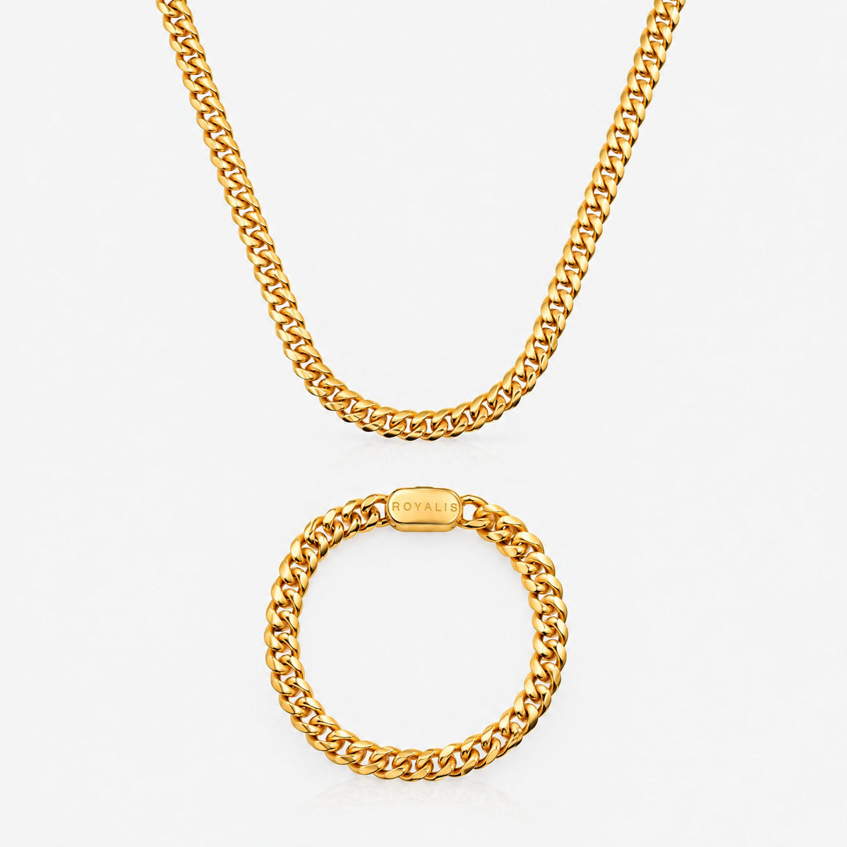 Cuban Chain (Gold) 8mm Set
