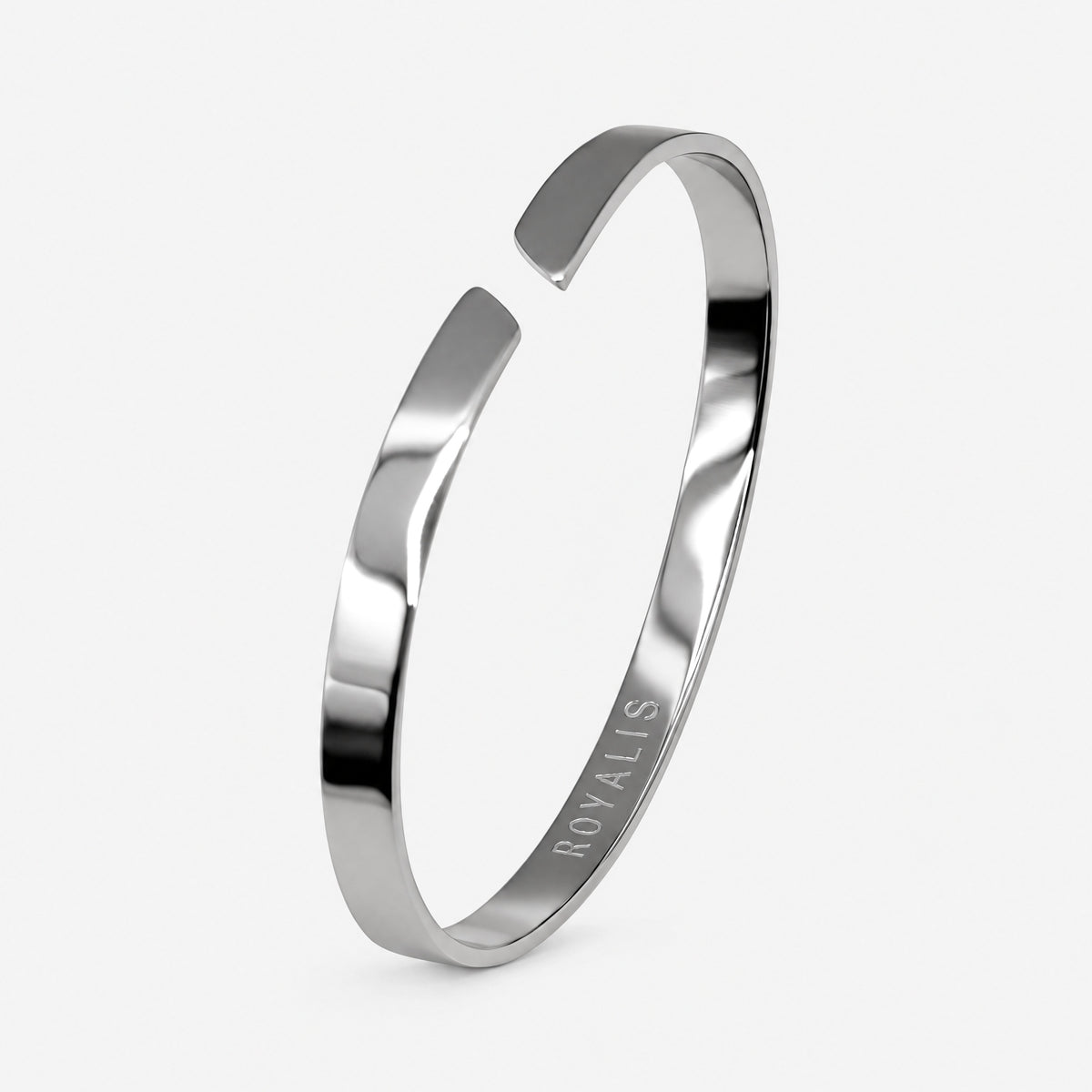 Plain Jane Bangle (White Gold) 5mm
