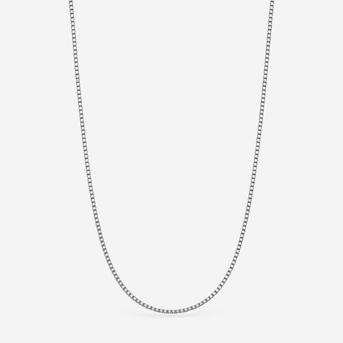 Box Chain (White Gold) 2mm