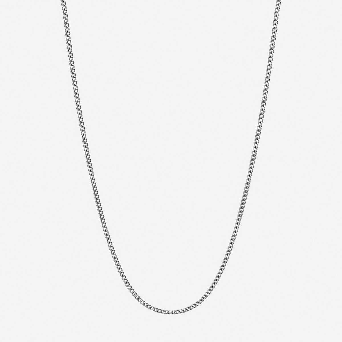 Cuban Chain (White Gold) 2mm