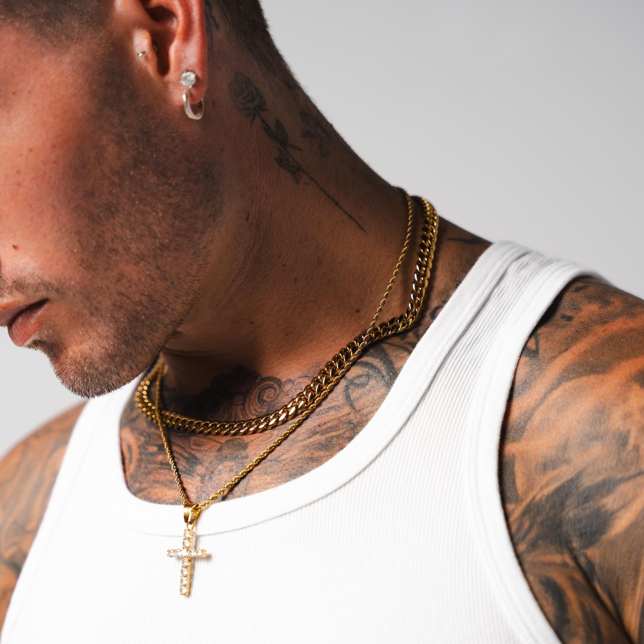 Cuban Chain (Gold) 8mm Set