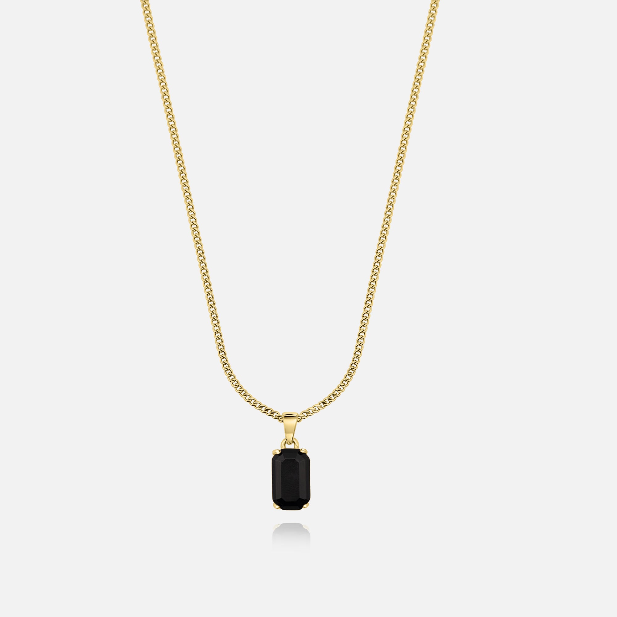 Noir Stone Pendant (Gold)