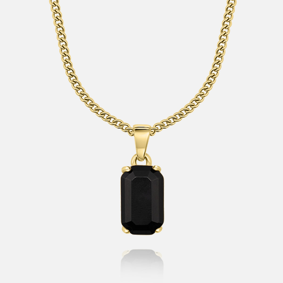 Noir Stone Pendant (Gold)