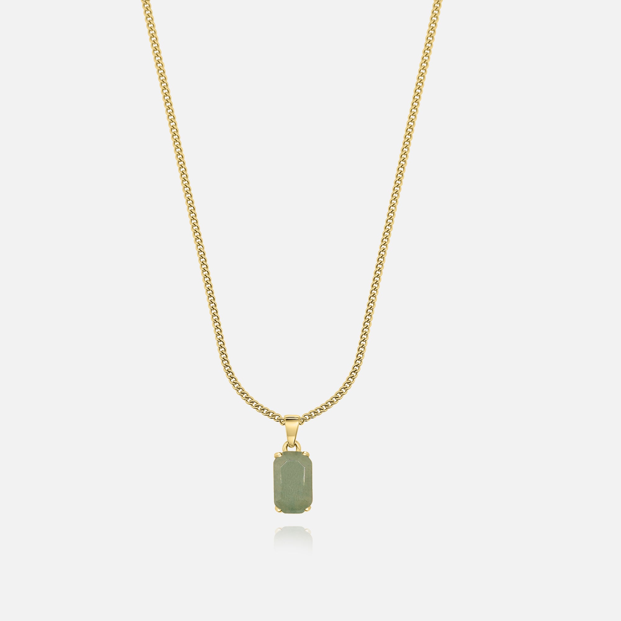 Verde Stone Pendant (Gold)