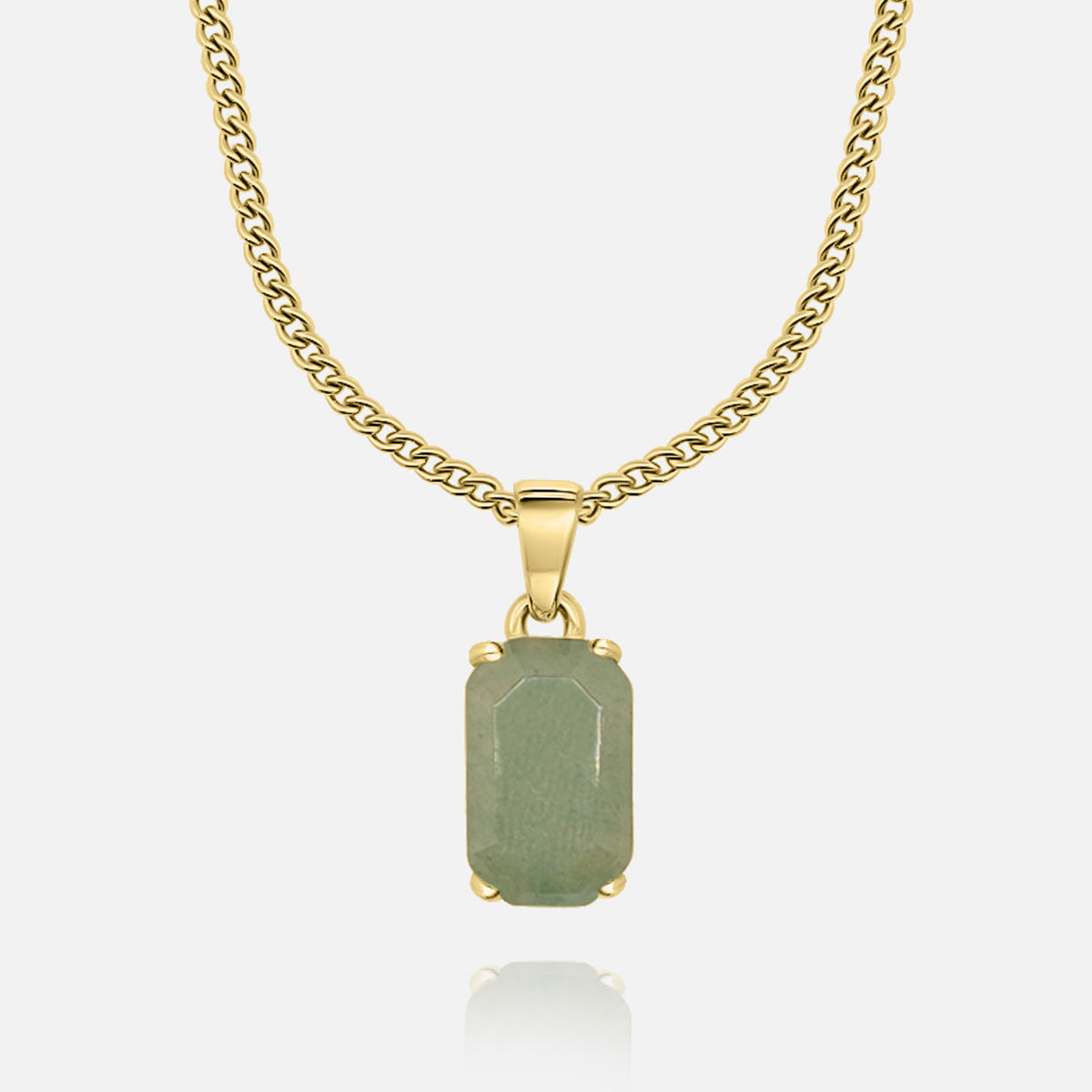 Verde Stone Pendant (Gold)