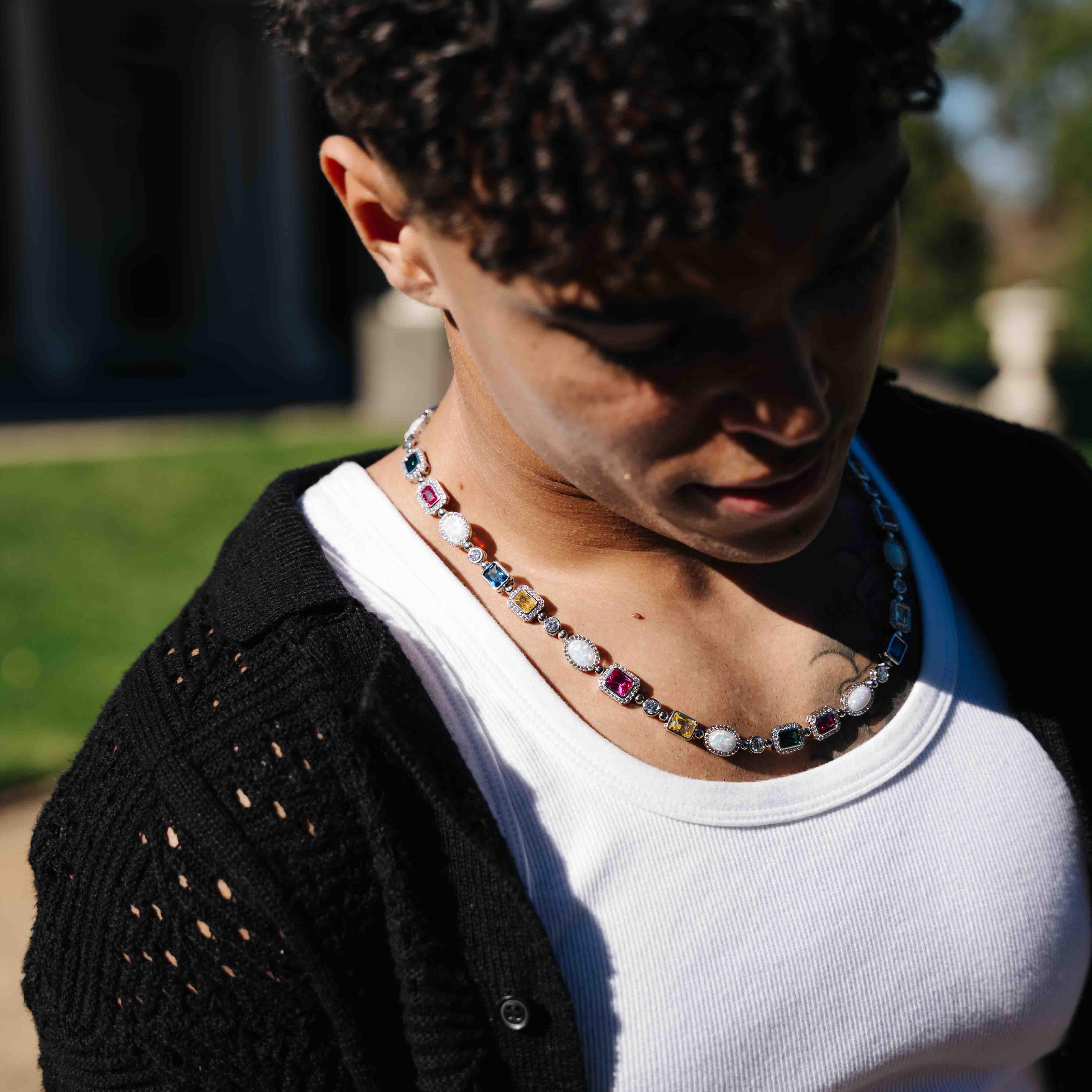 Gemstone Chain (White Gold)