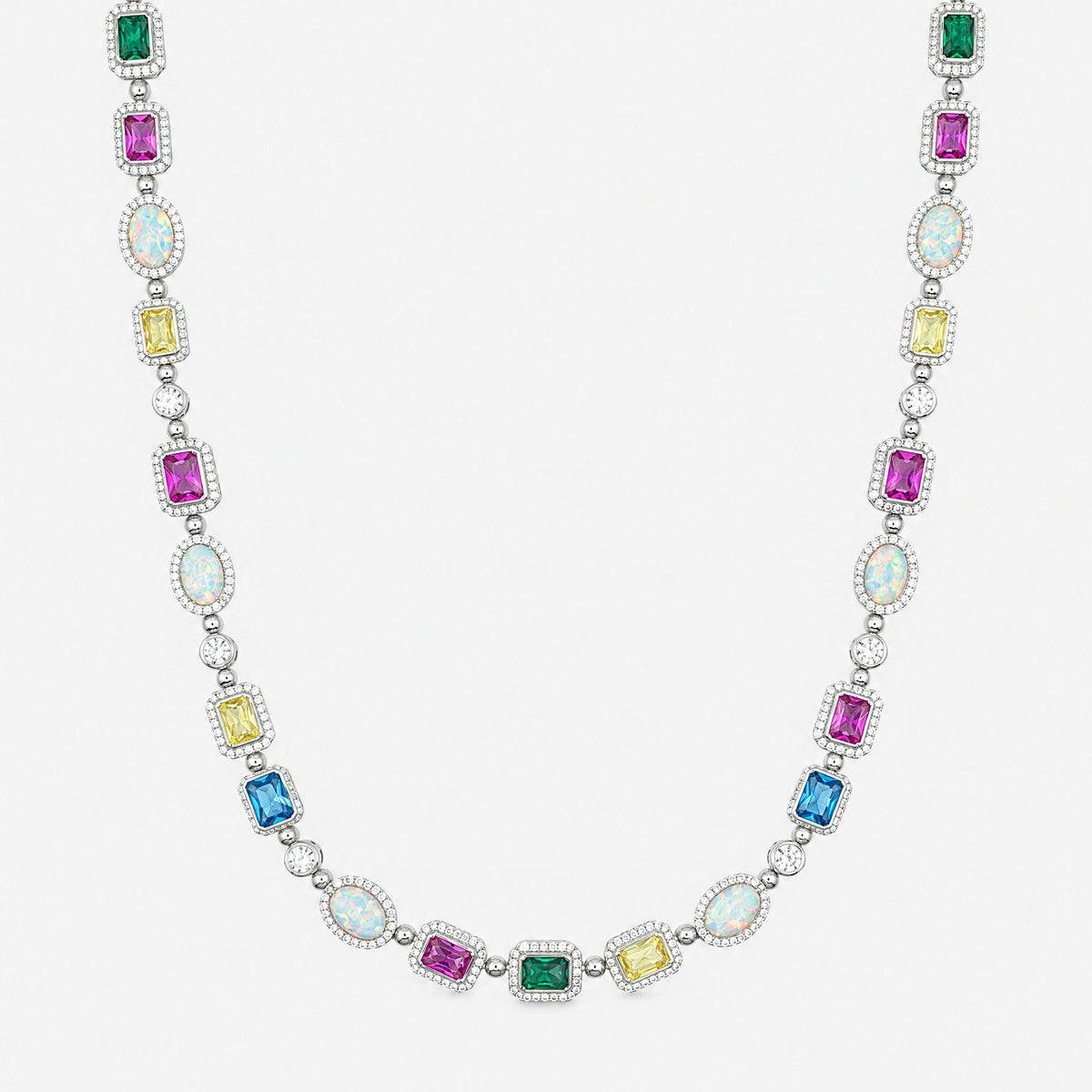 Gemstone Chain (White Gold)