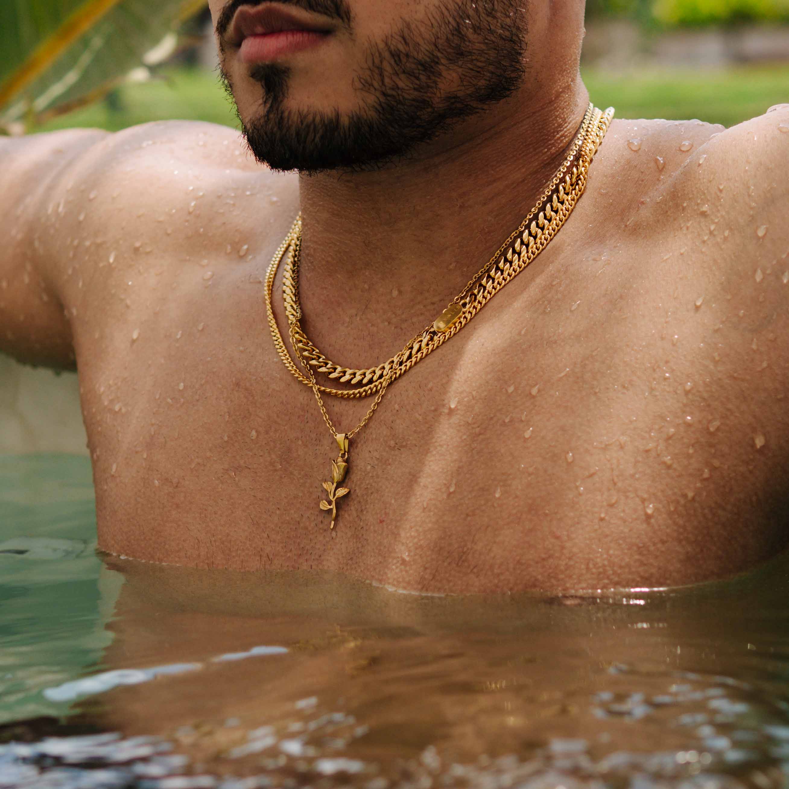Cuban Chain (Gold) 8mm Set