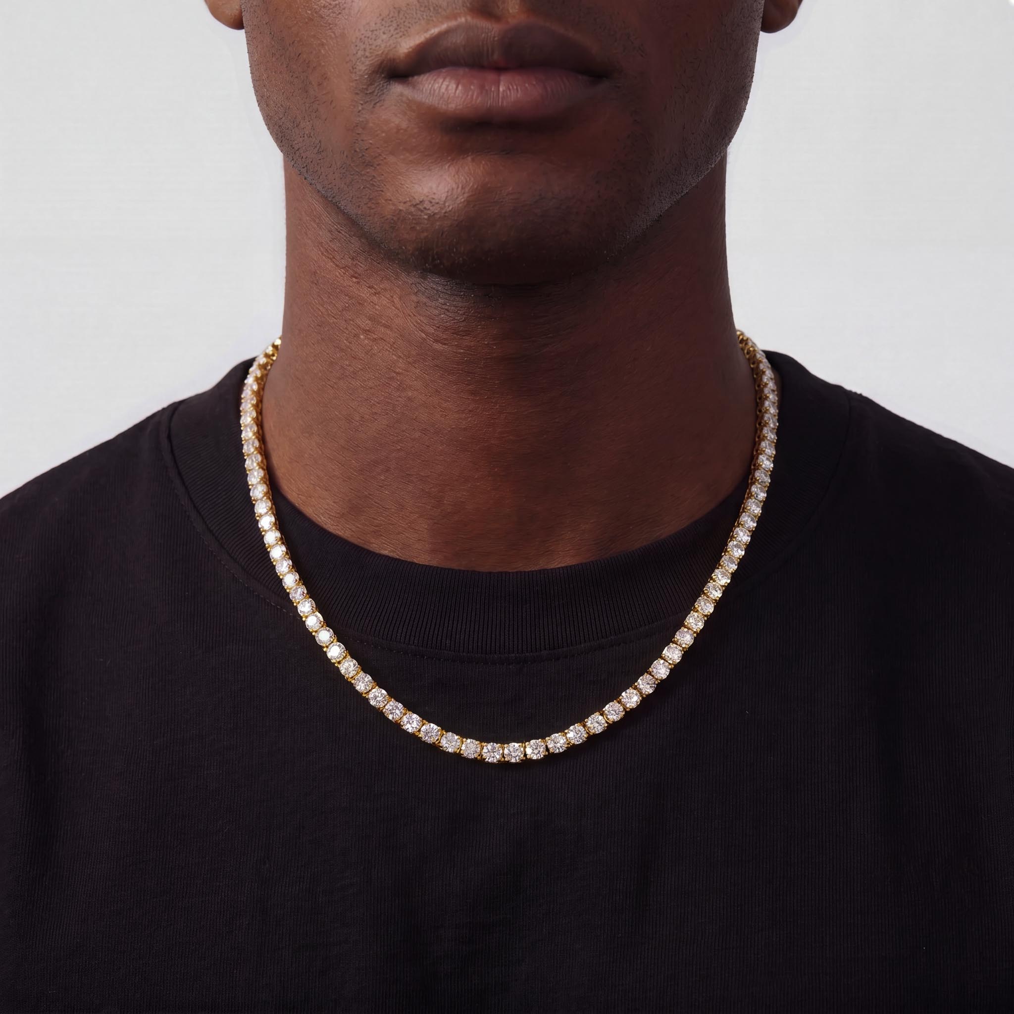 Tennis chain (Gold) 5mm