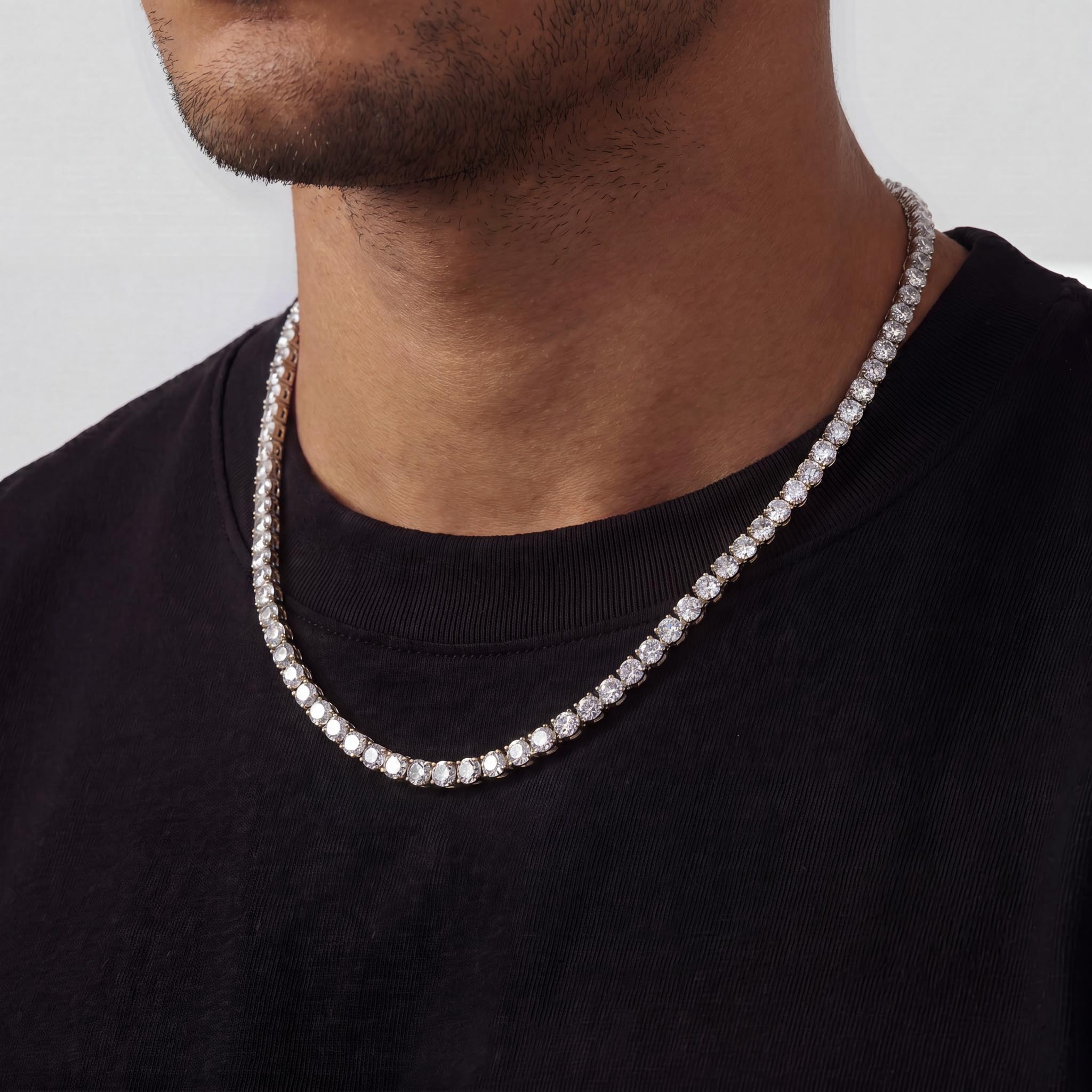 Tennis chain (White Gold) 5mm