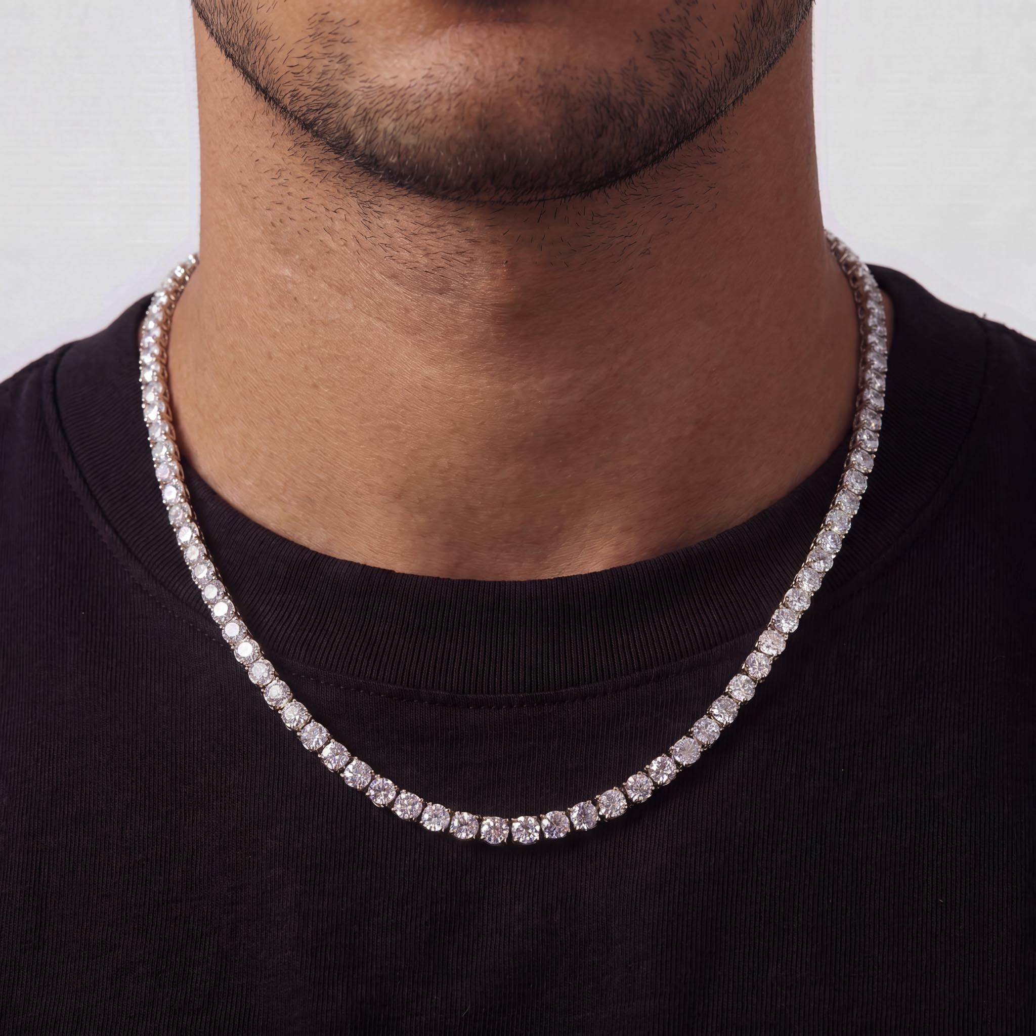 Tennis chain (White Gold) 5mm