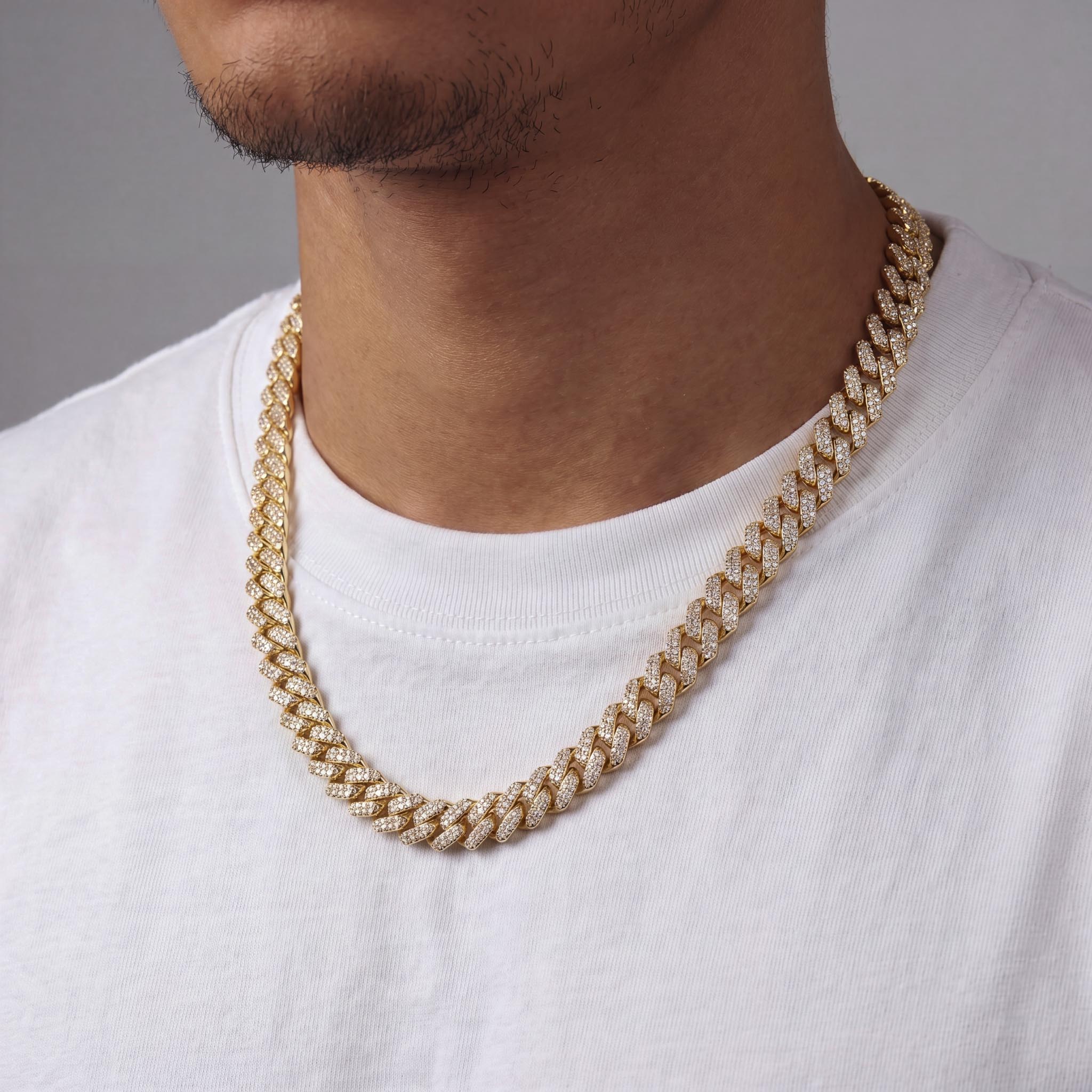 Prong Link Chain (Gold) 13mm