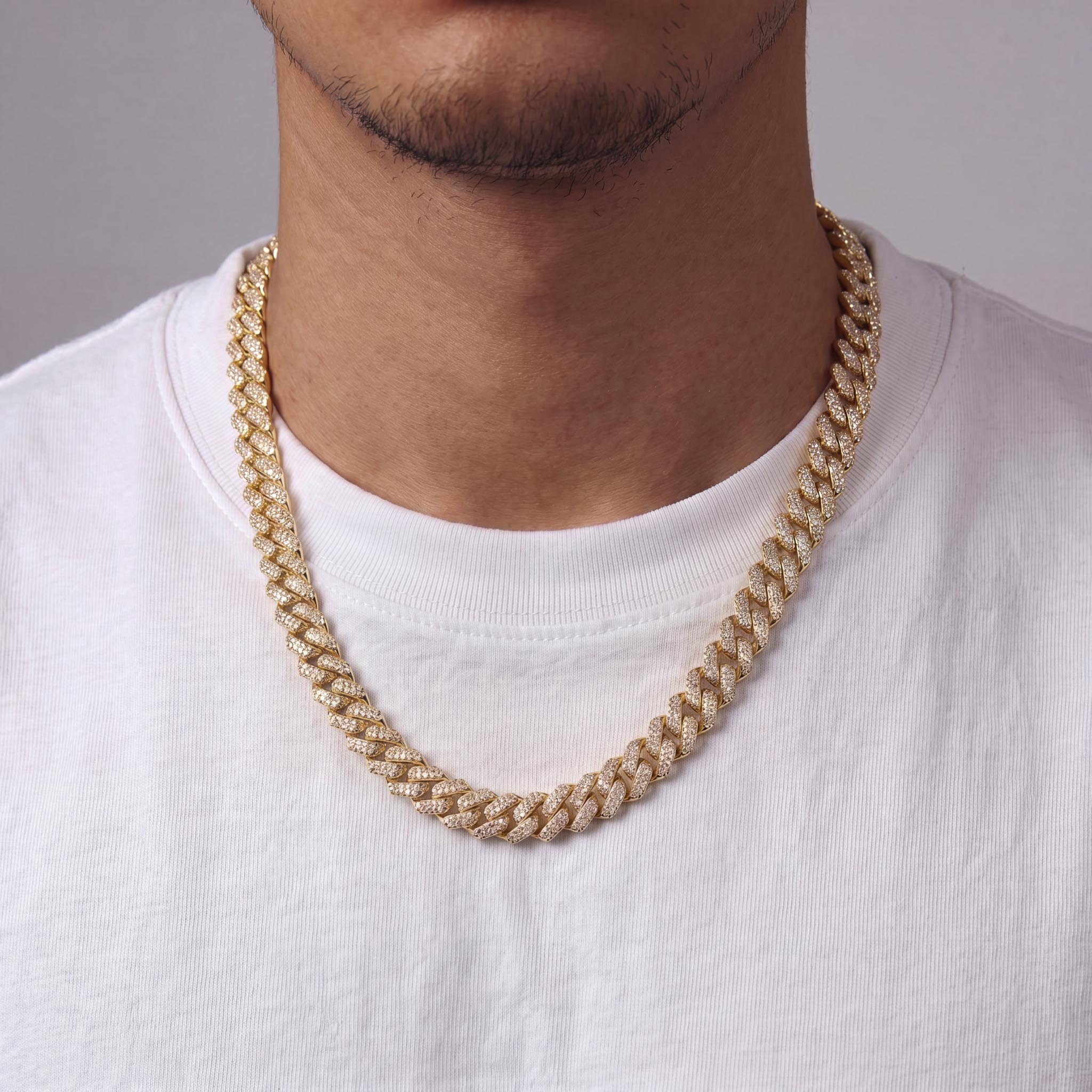 Prong Link Chain (Gold) 13mm