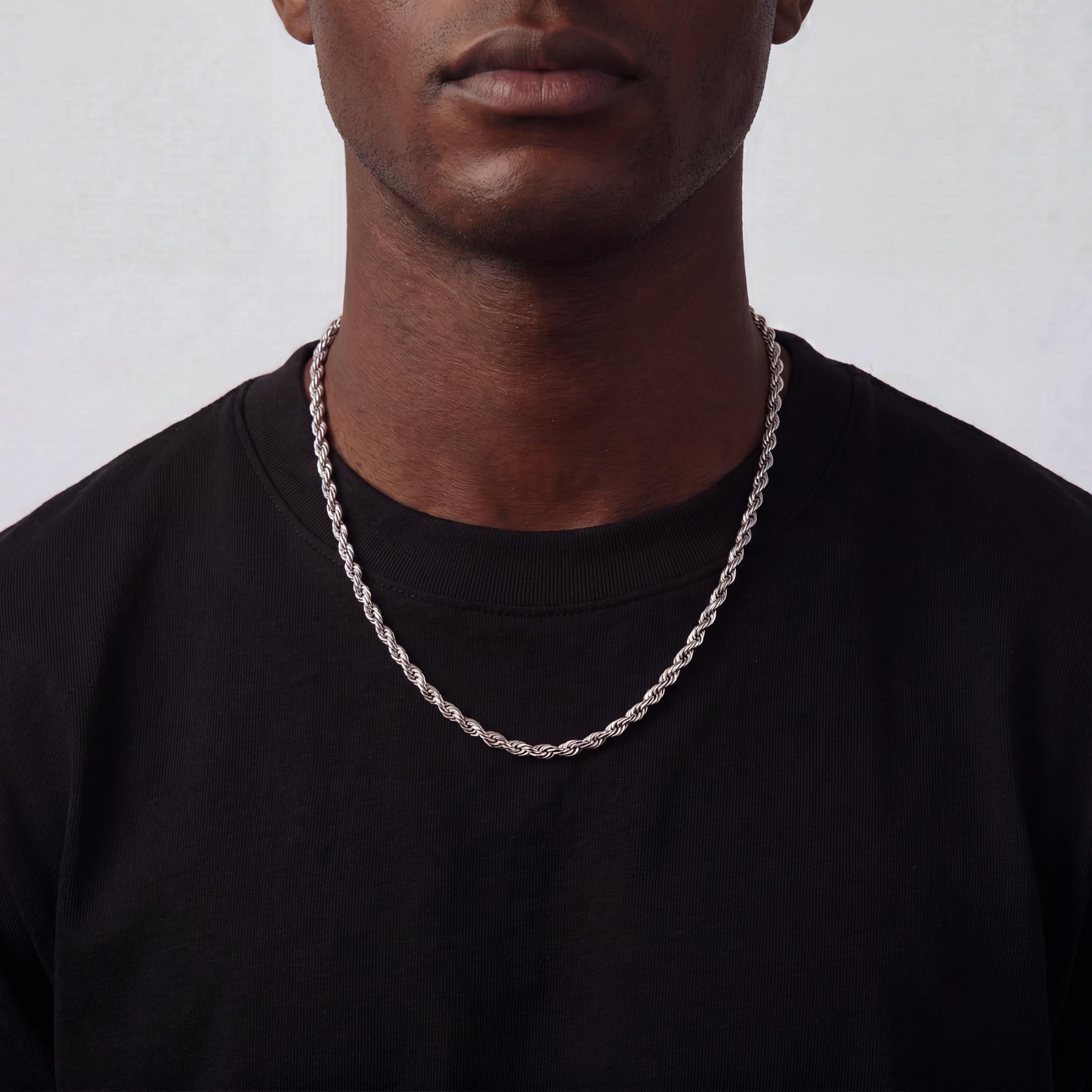 Rope Chain (White Gold) 5mm