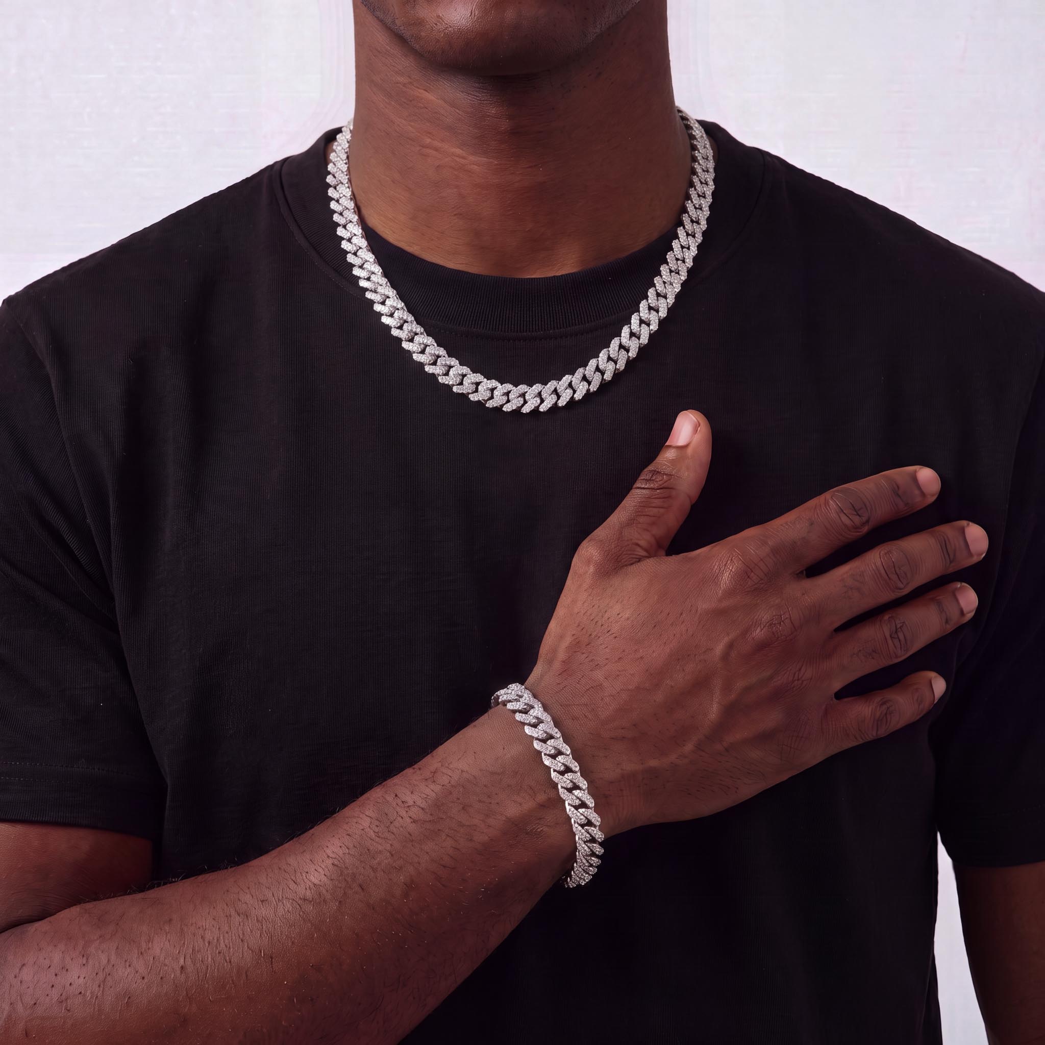 Prong Link Set (White Gold) 13mm