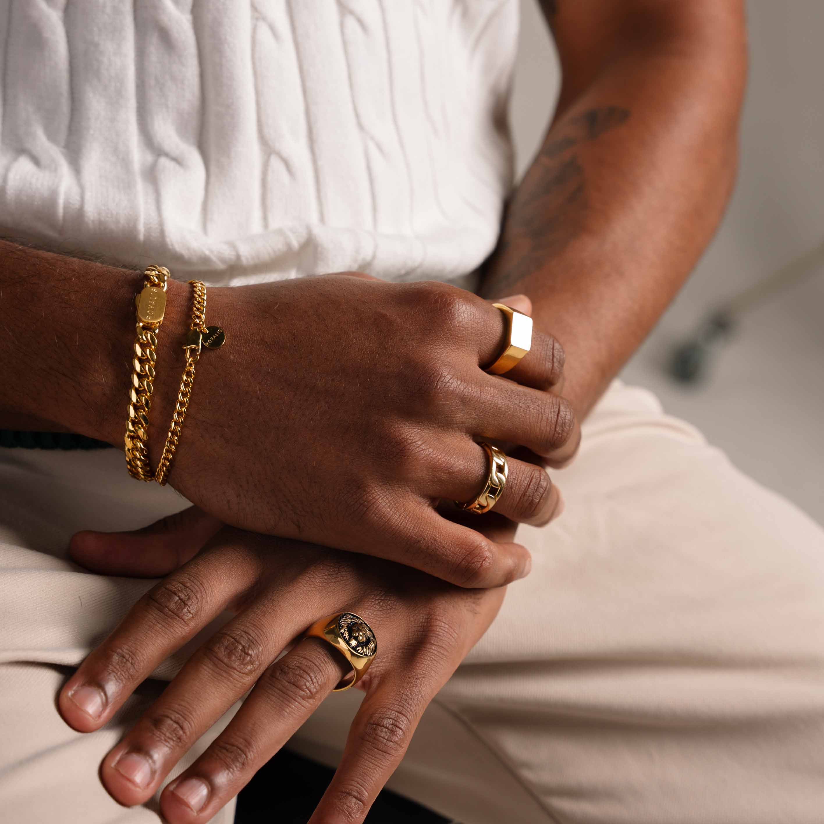 Cuban Chain (Gold) 4mm Set