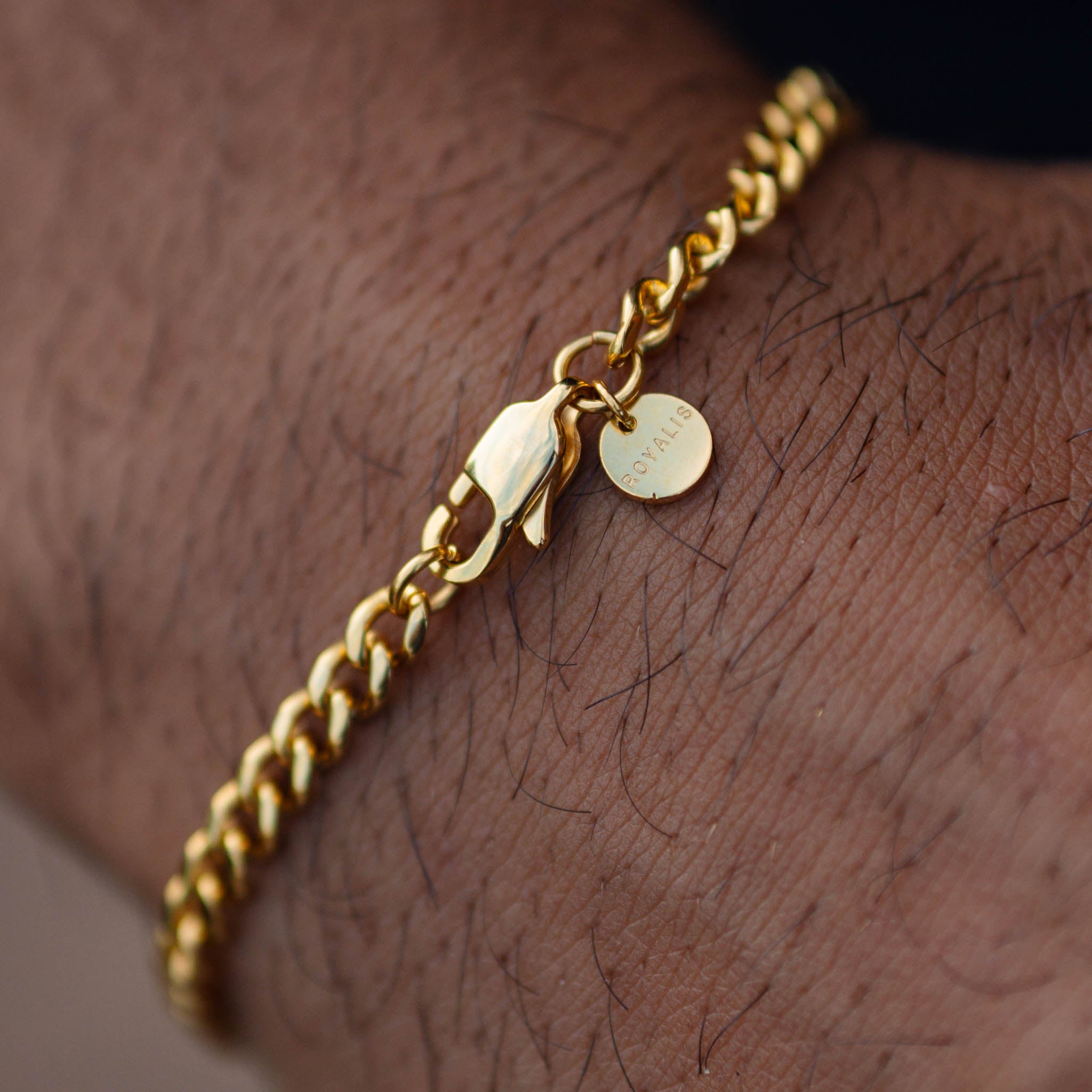 Cuban Bracelet  (Gold) 4mm
