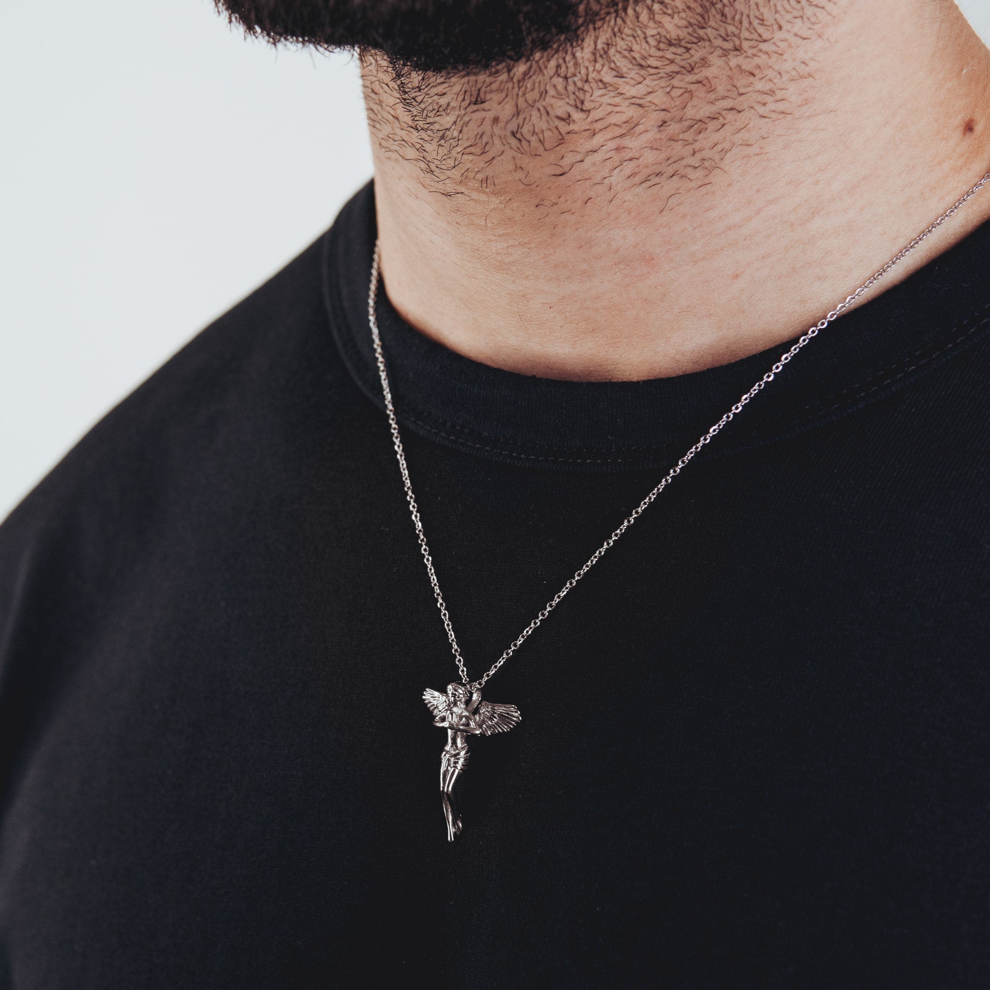 Angel Pendant White Gold
