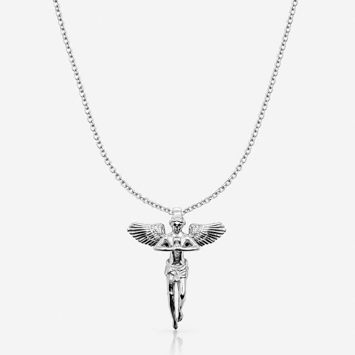 Angel Pendant (White Gold)