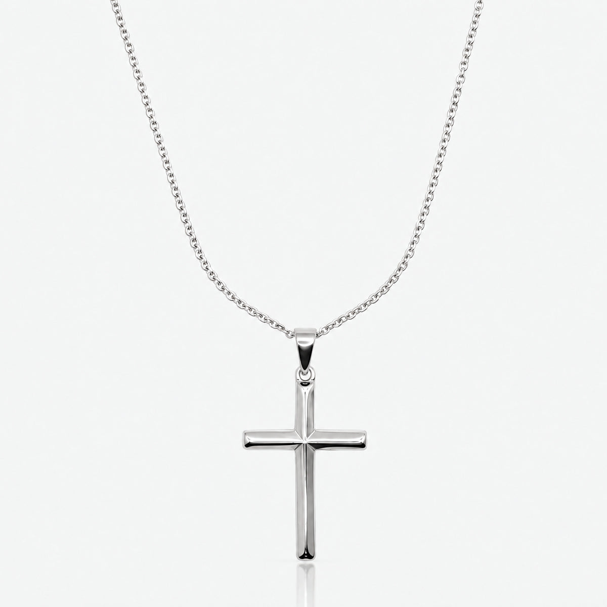 Cross Pendant (White Gold)