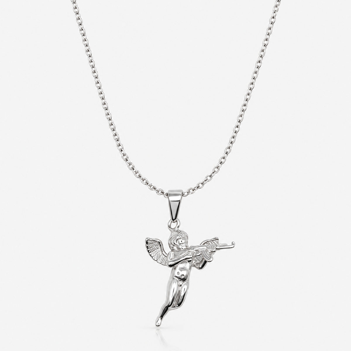 Cupid Pendant (White Gold)