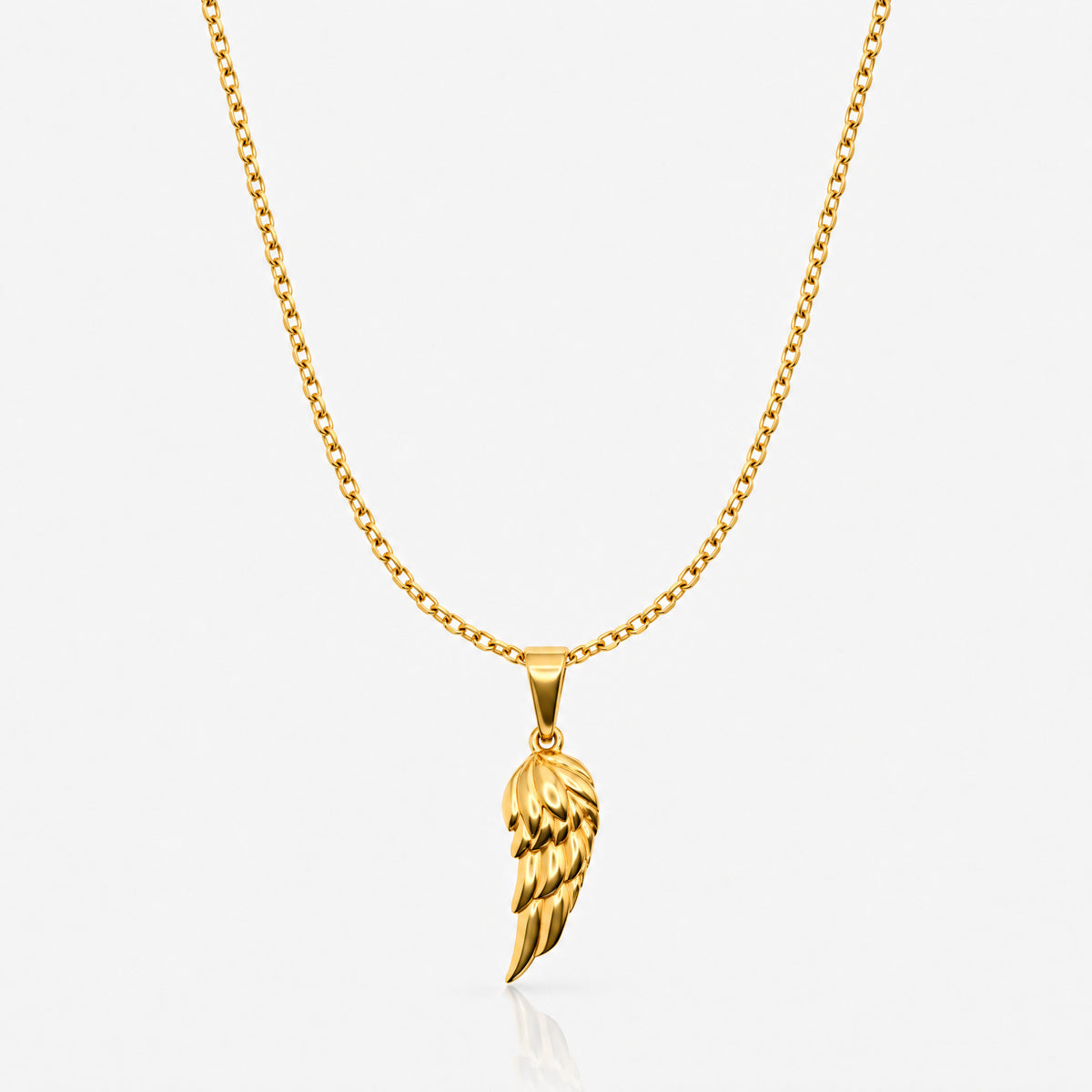 Feather Pendant (Gold)