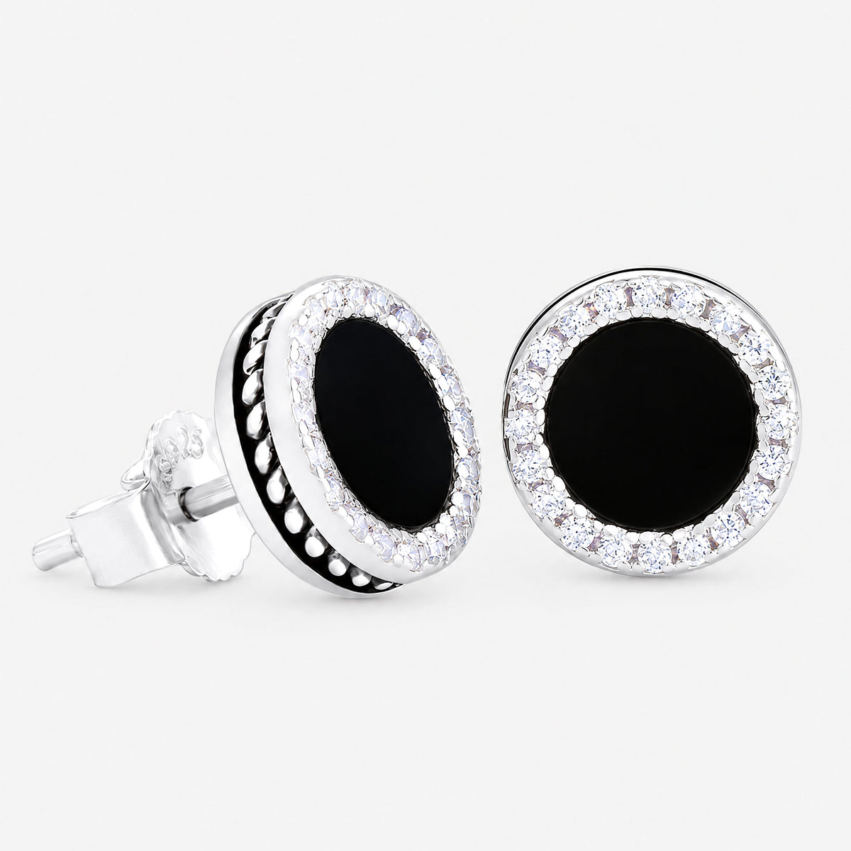 Iced Raven Studs