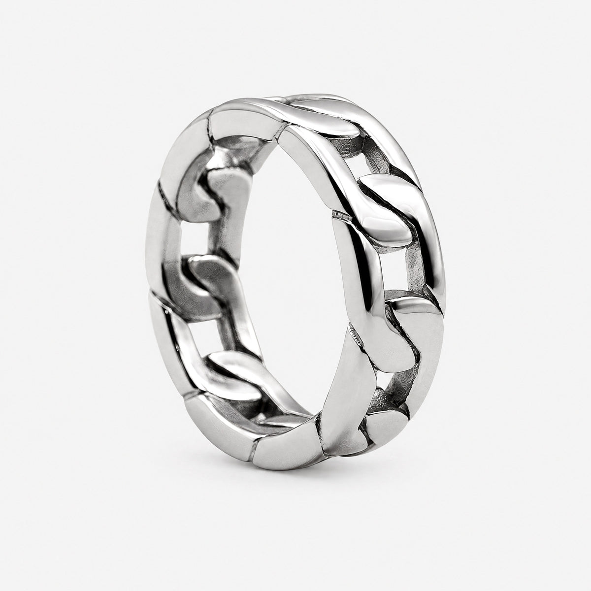 Otis Link Ring (White Gold)