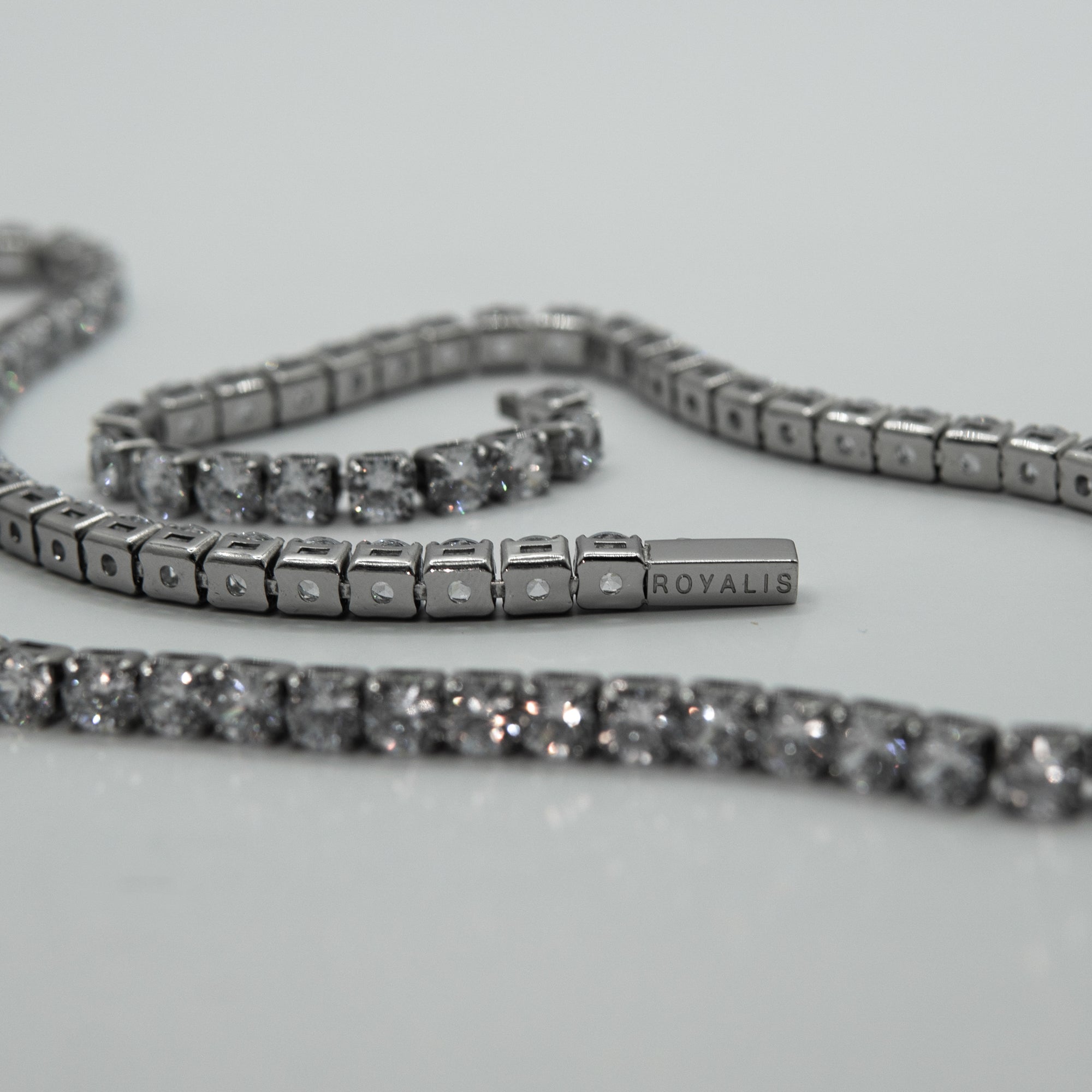 Tennis chain (White Gold) 5mm - ROYALIS MELBOURNE